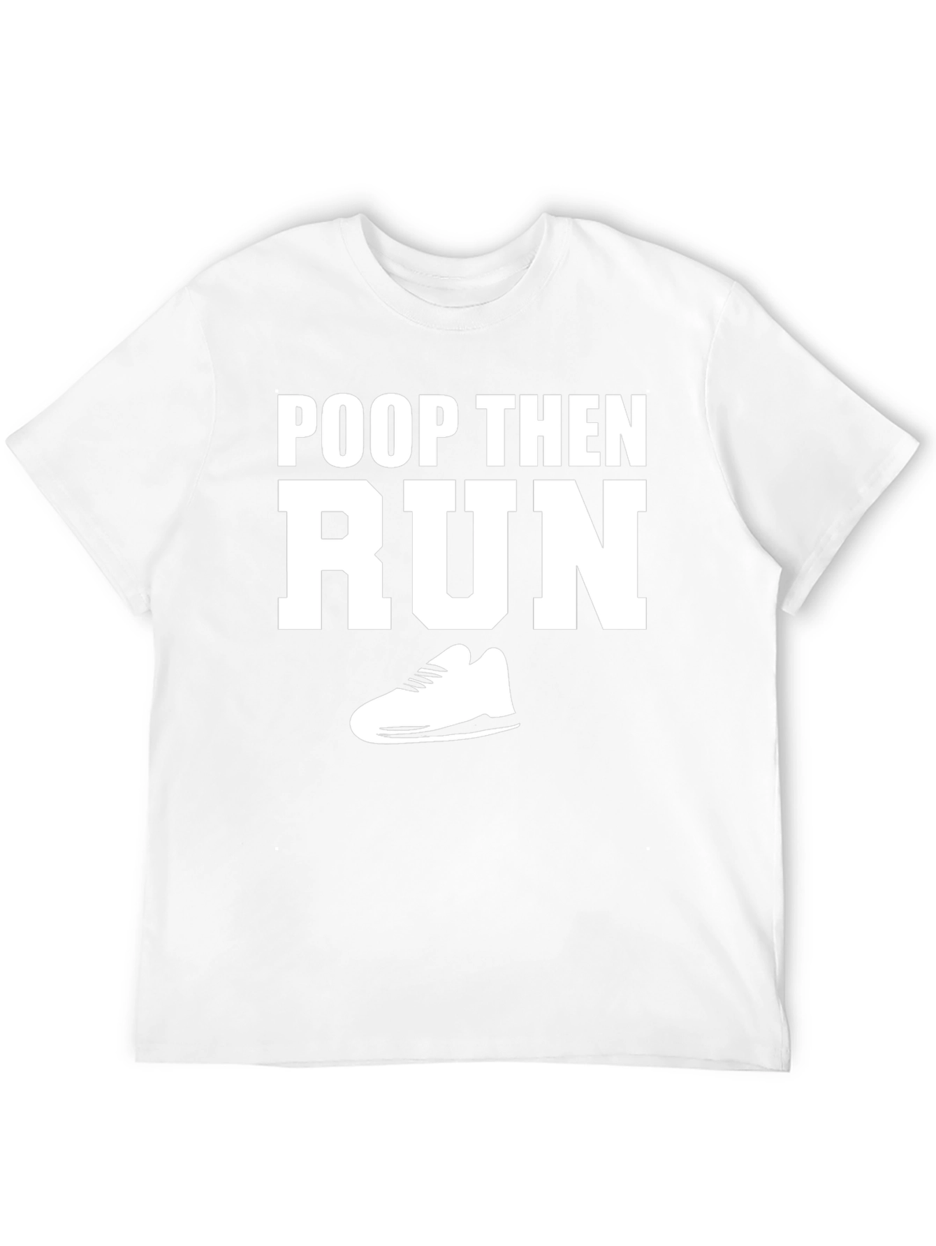 Black Poop Then Run Graphic Tee - Funny Workout Shirt view 12