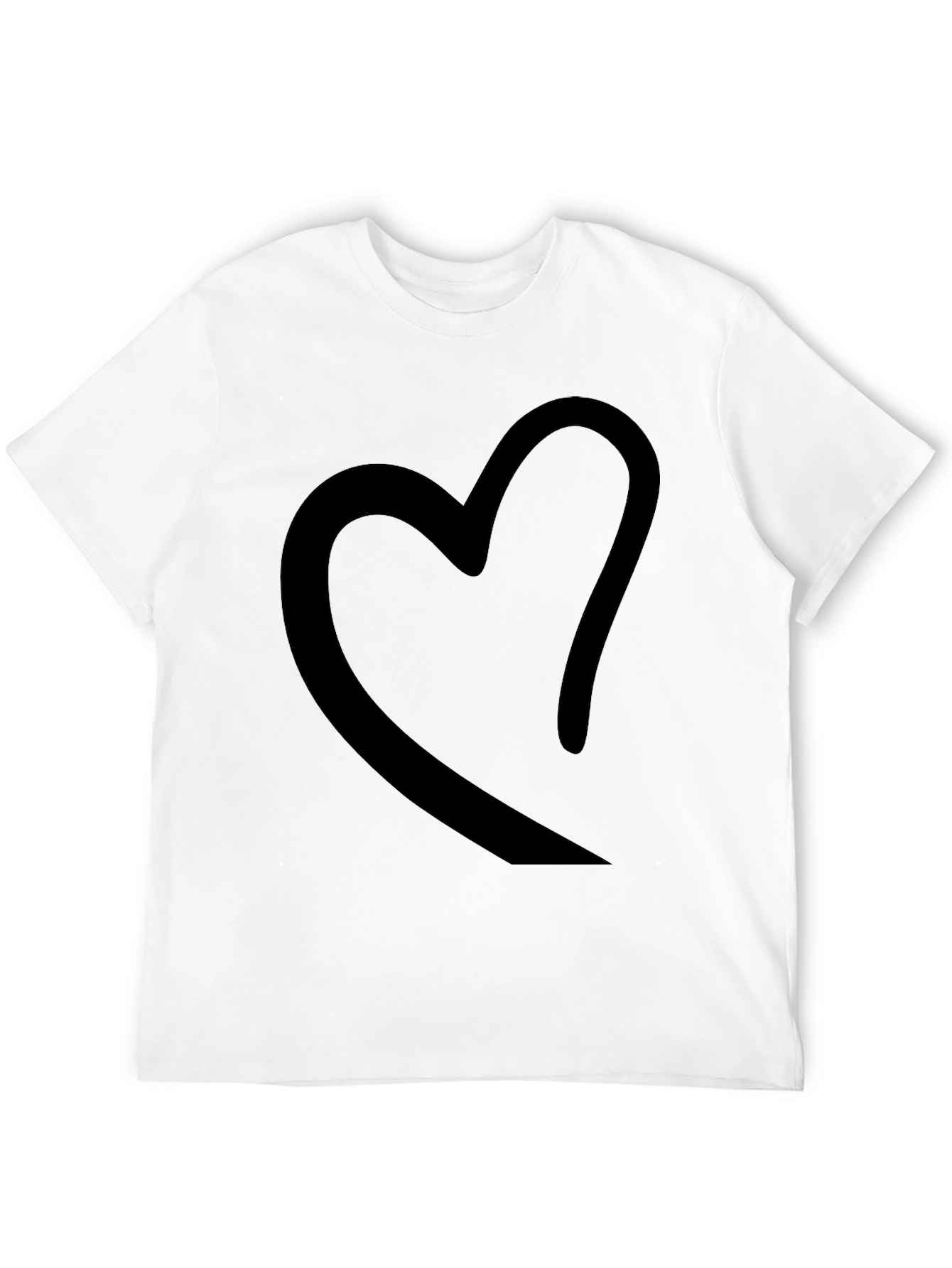 Black Heart Graphic Black T-Shirt view 12