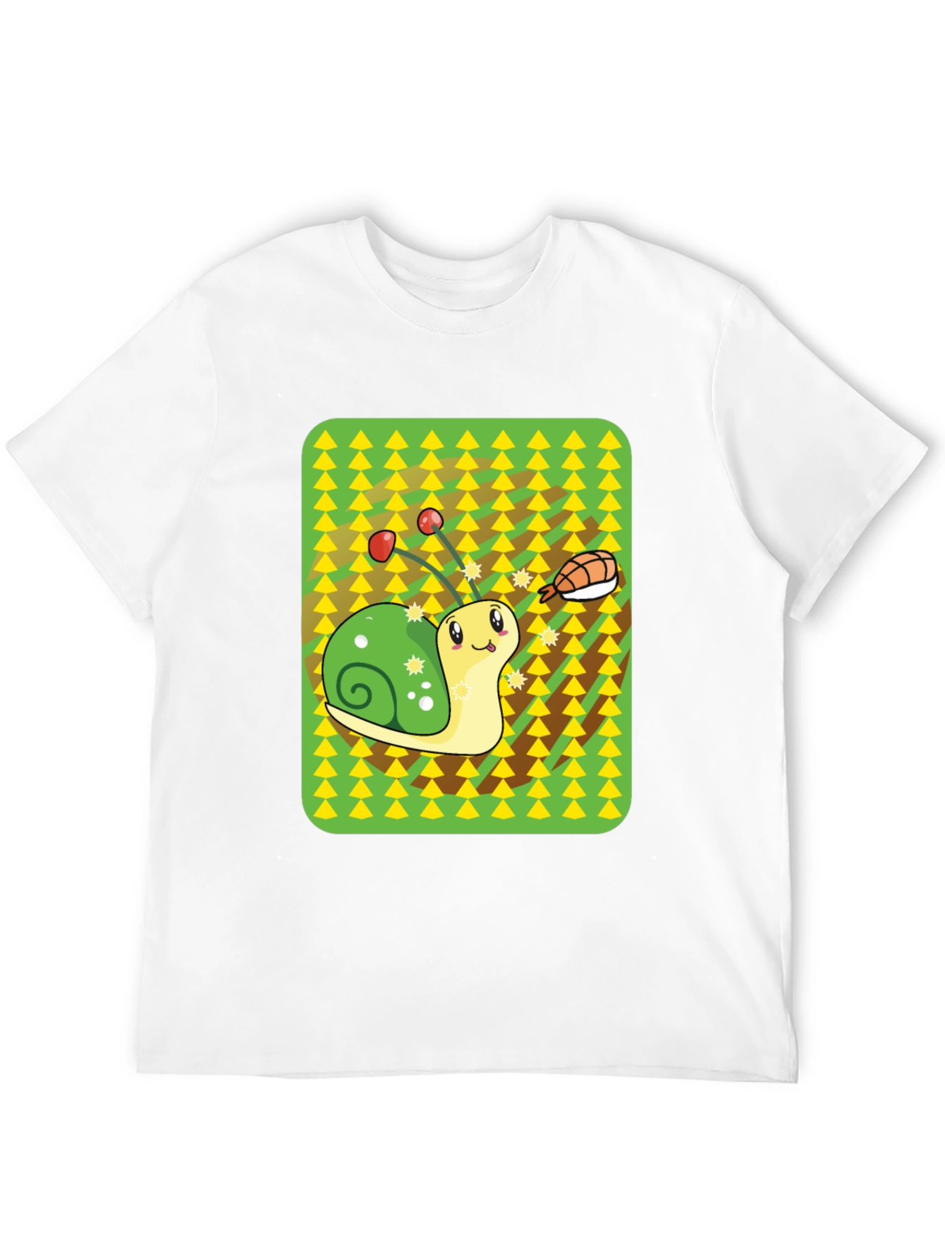 Black Snail Sushi Graphic Tee - Novelty T-Shirt view 12