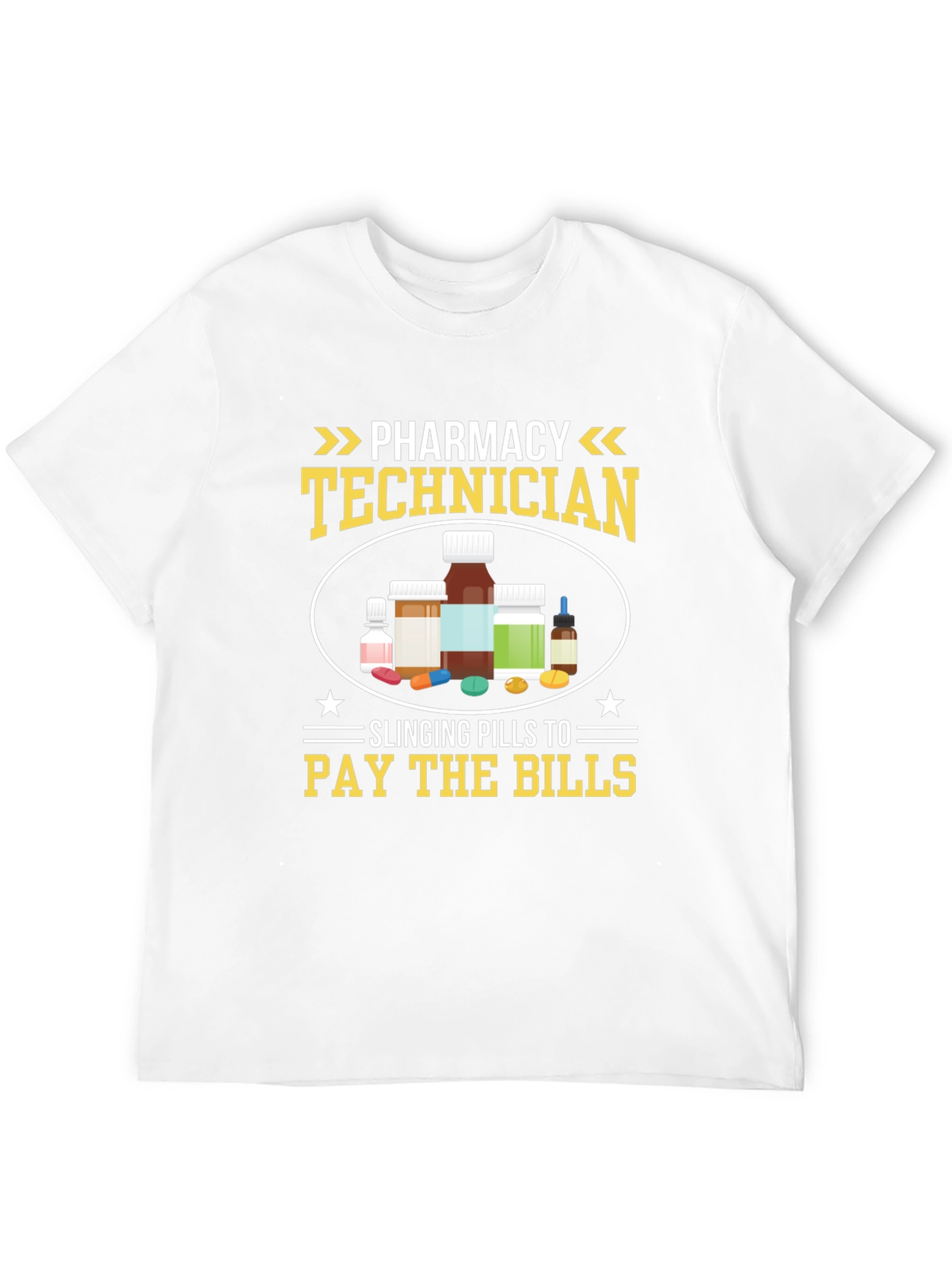 Black Pharmacy Technician T-Shirt - Slanging Pills view 12