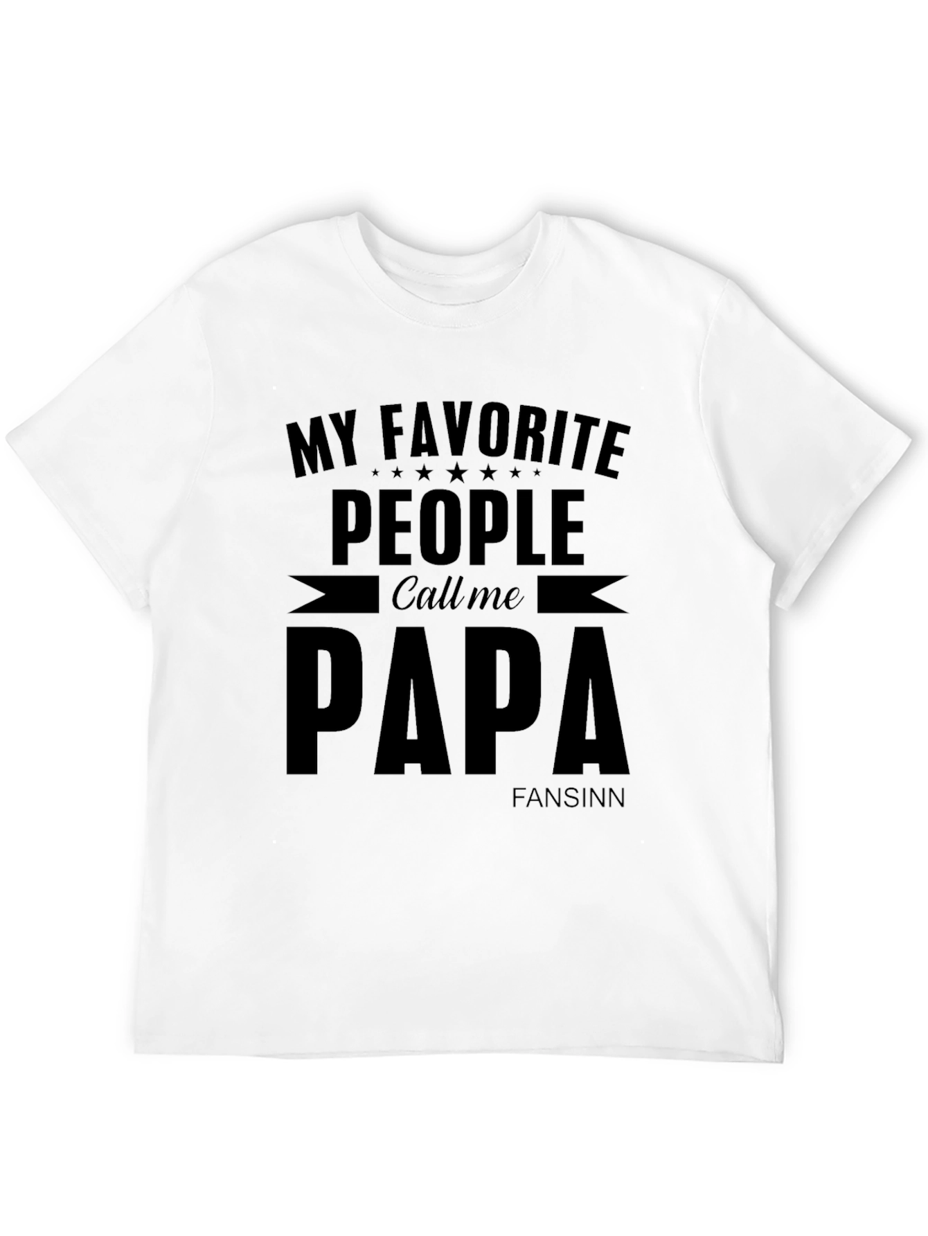 Black My Favorite People Call Me Papa T-Shirt view 12