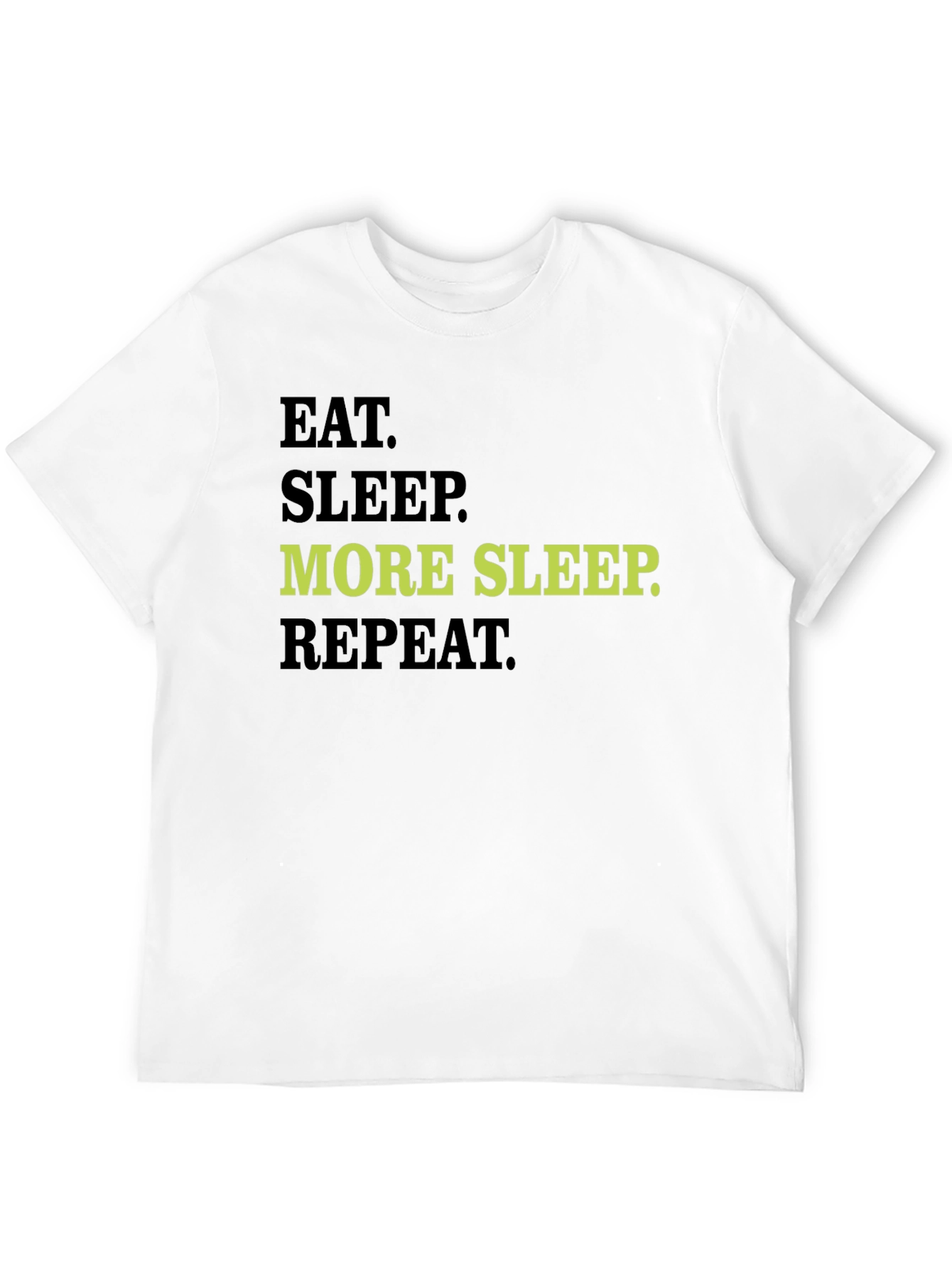 Black Eat Sleep More Sleep Repeat Graphic Tee view 12