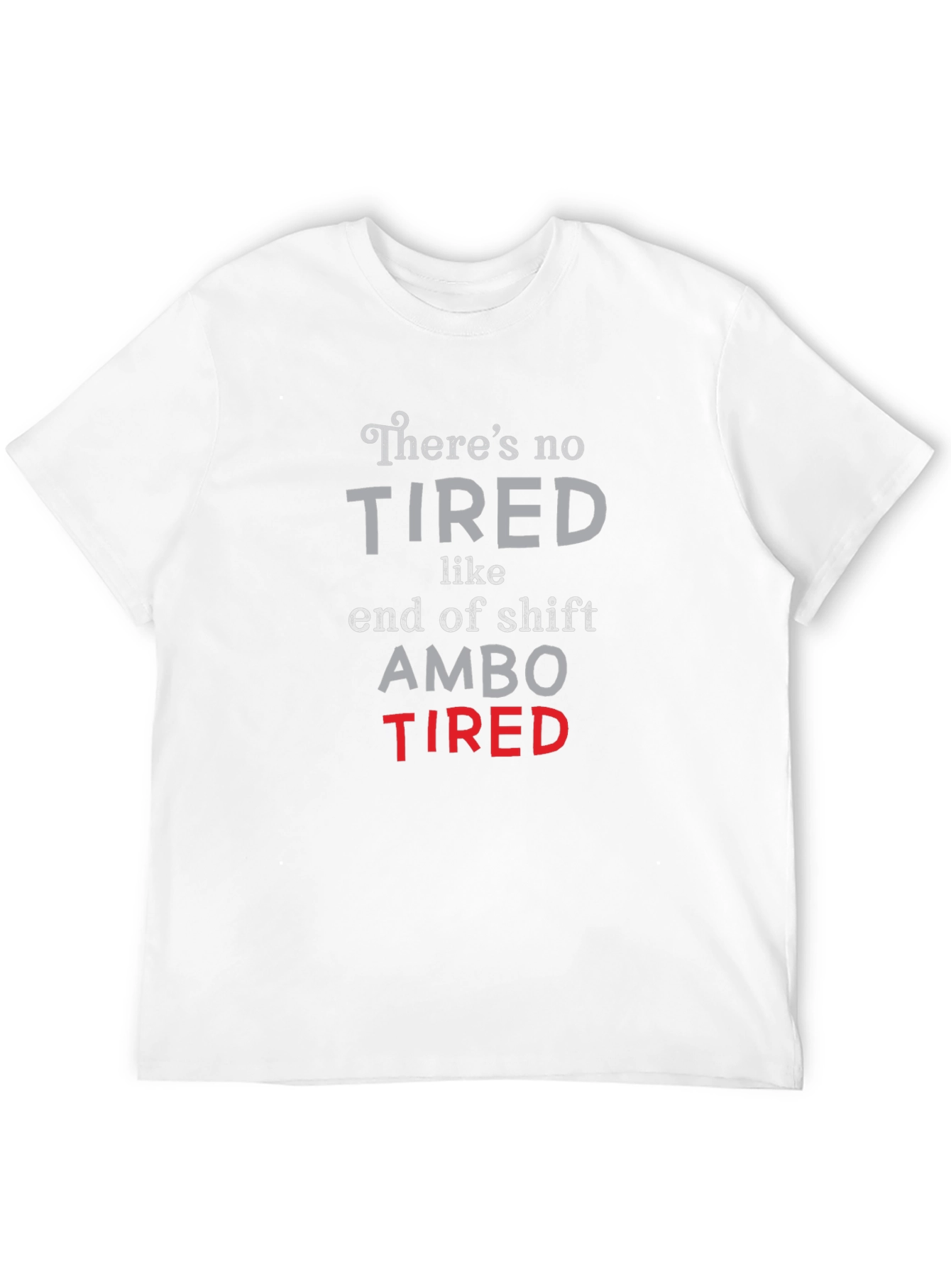 Black Ambo Tired T-Shirt - End of Shift view 12
