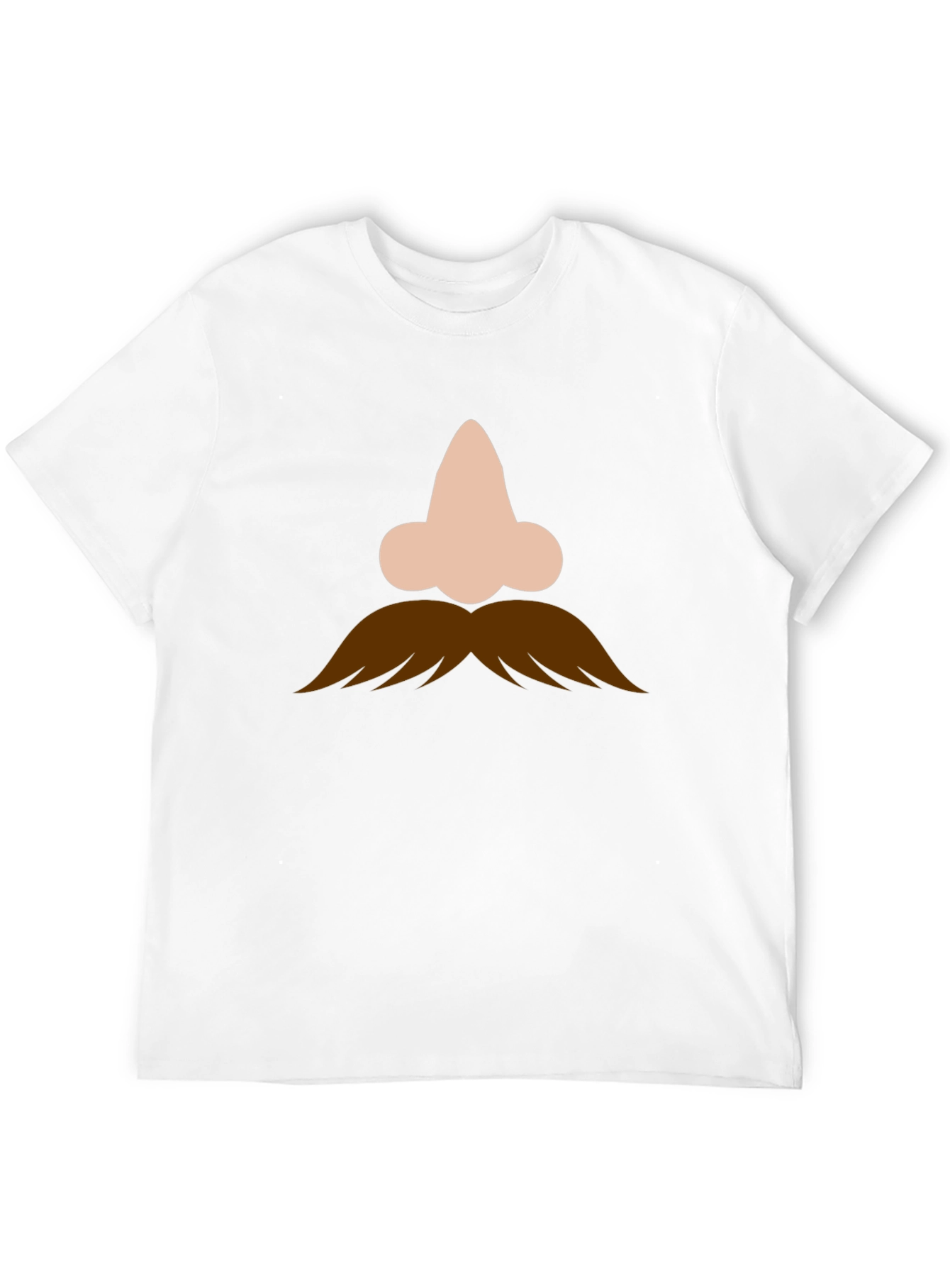 Black Funny Nose and Mustache Graphic Tee view 12