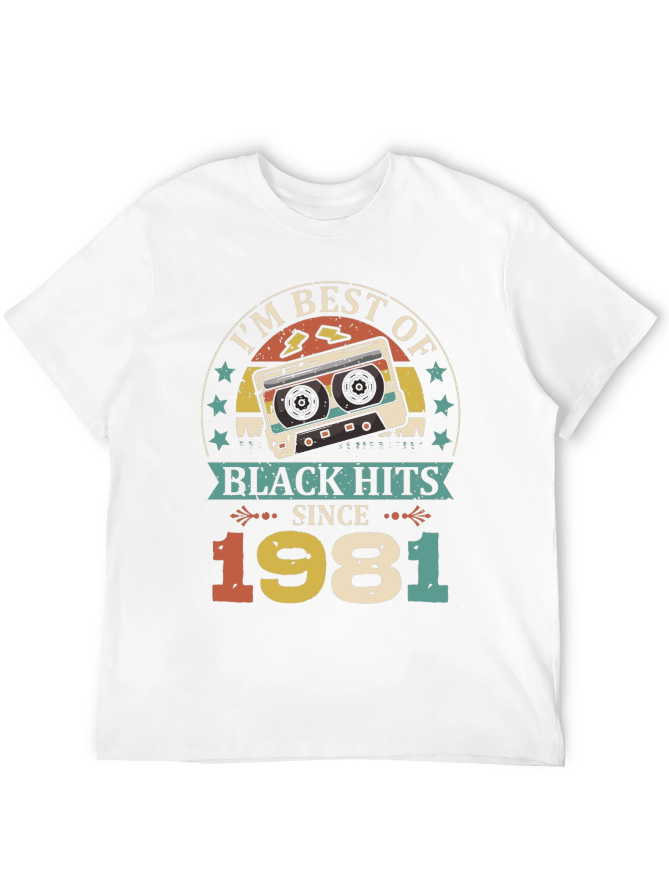 Black Best of Black Hits 1981 Cassette Graphic Tee view 12