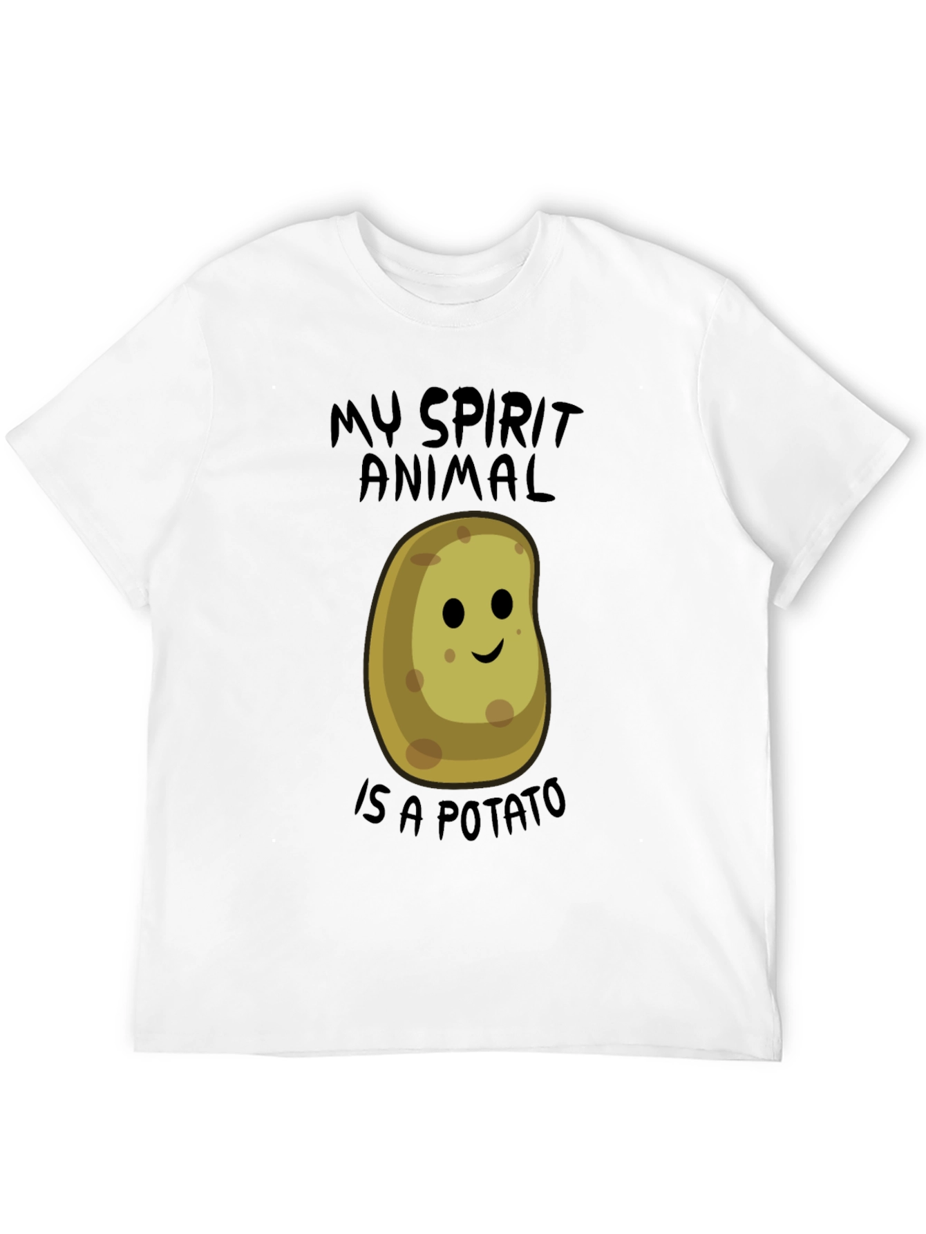 Black My Spirit Animal is a Potato Funny T-Shirt view 12