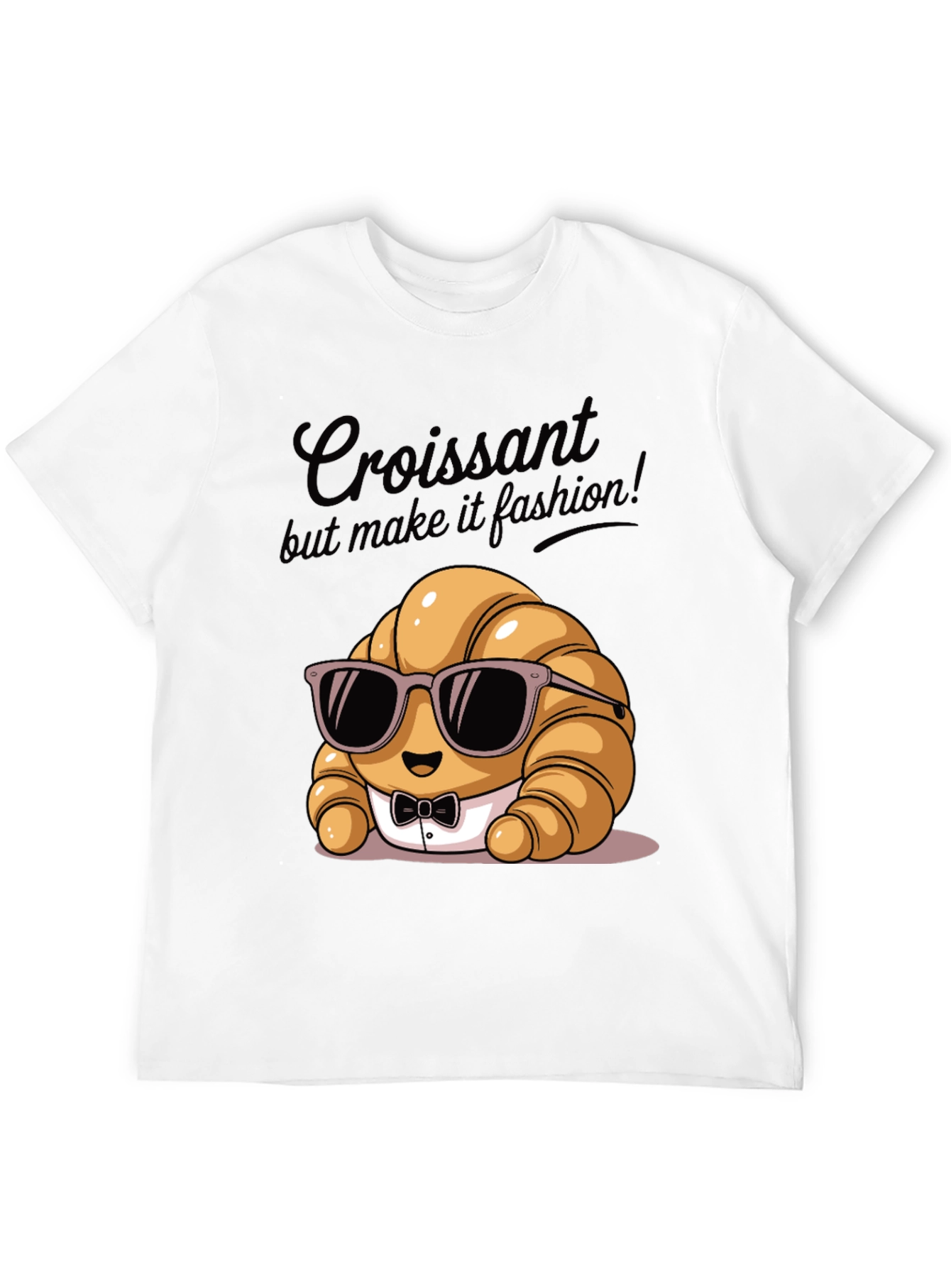 Black Croissant Fashion T-Shirt view 12