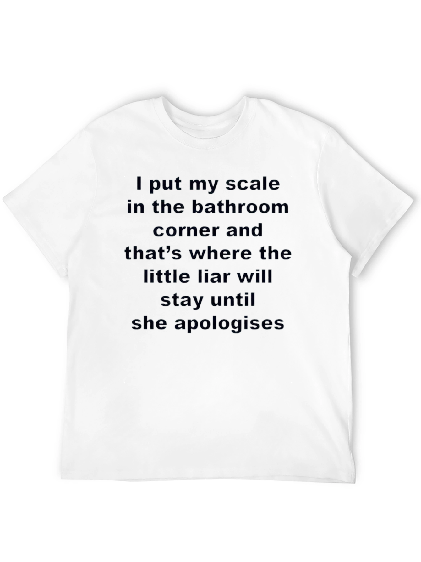 Black Funny Scale T-Shirt - "Little Liar" view 12