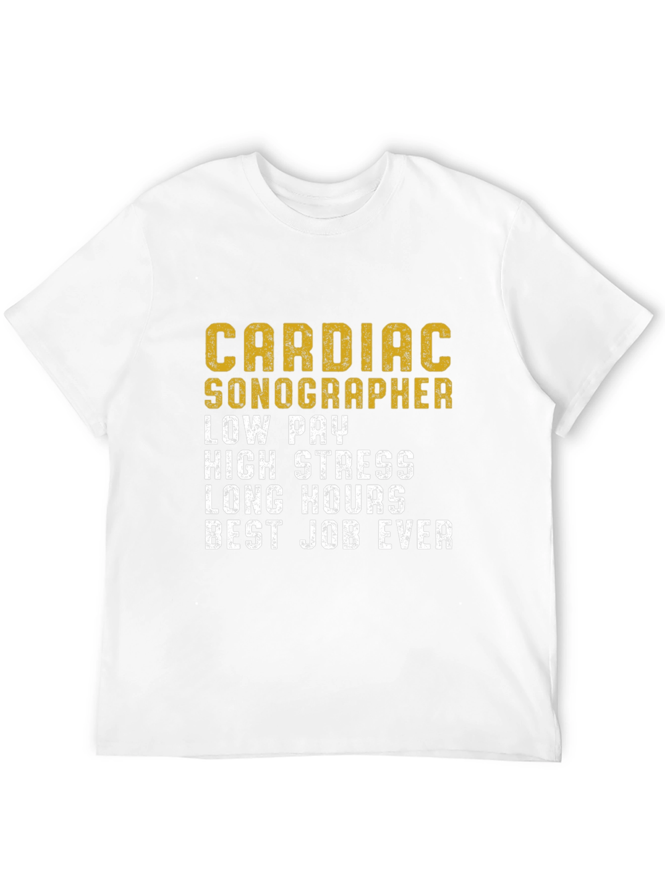 Black Cardiac Sonographer T-Shirt Funny Work Job Tee view 12