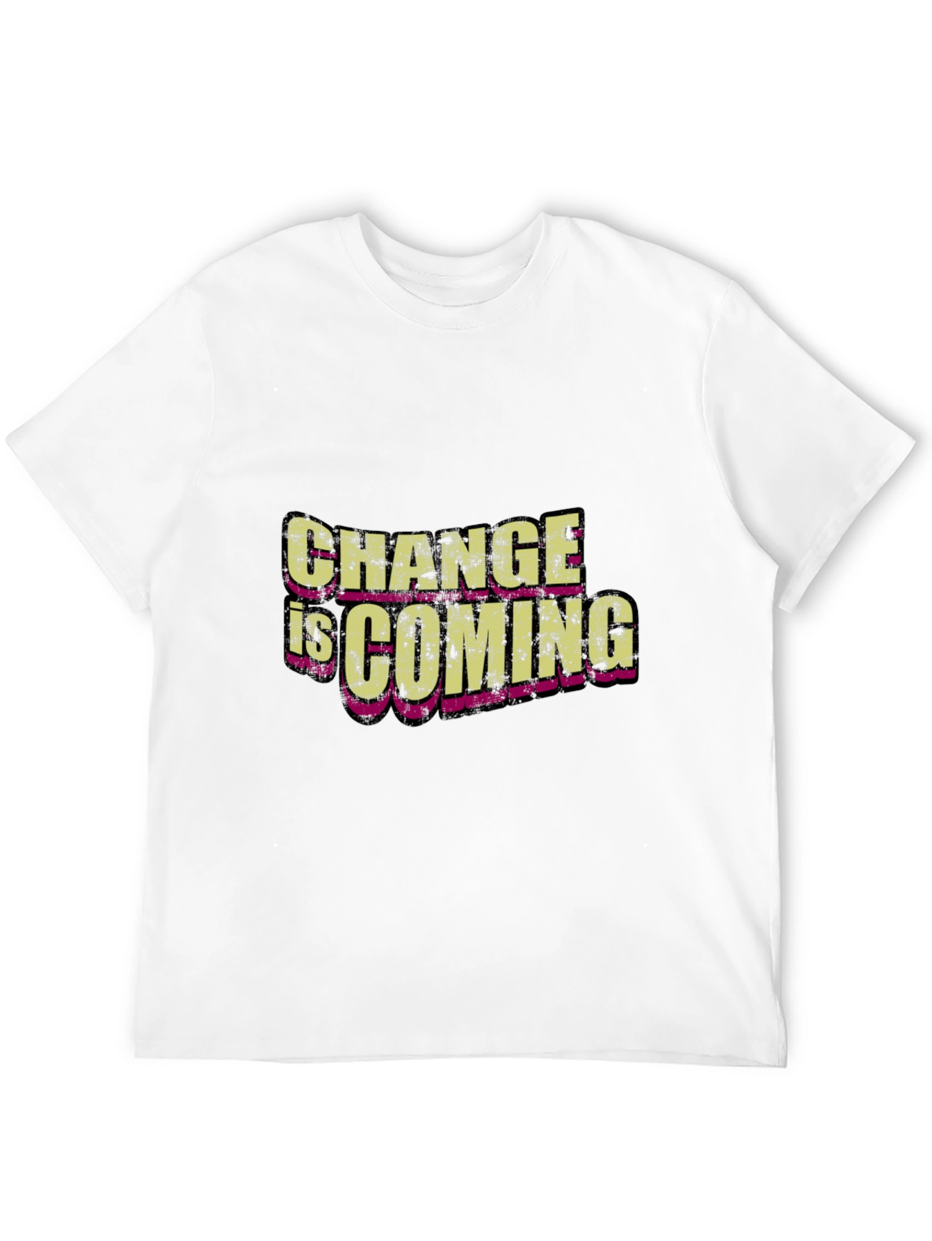 Black Change is Coming Black Graphic T-Shirt view 12