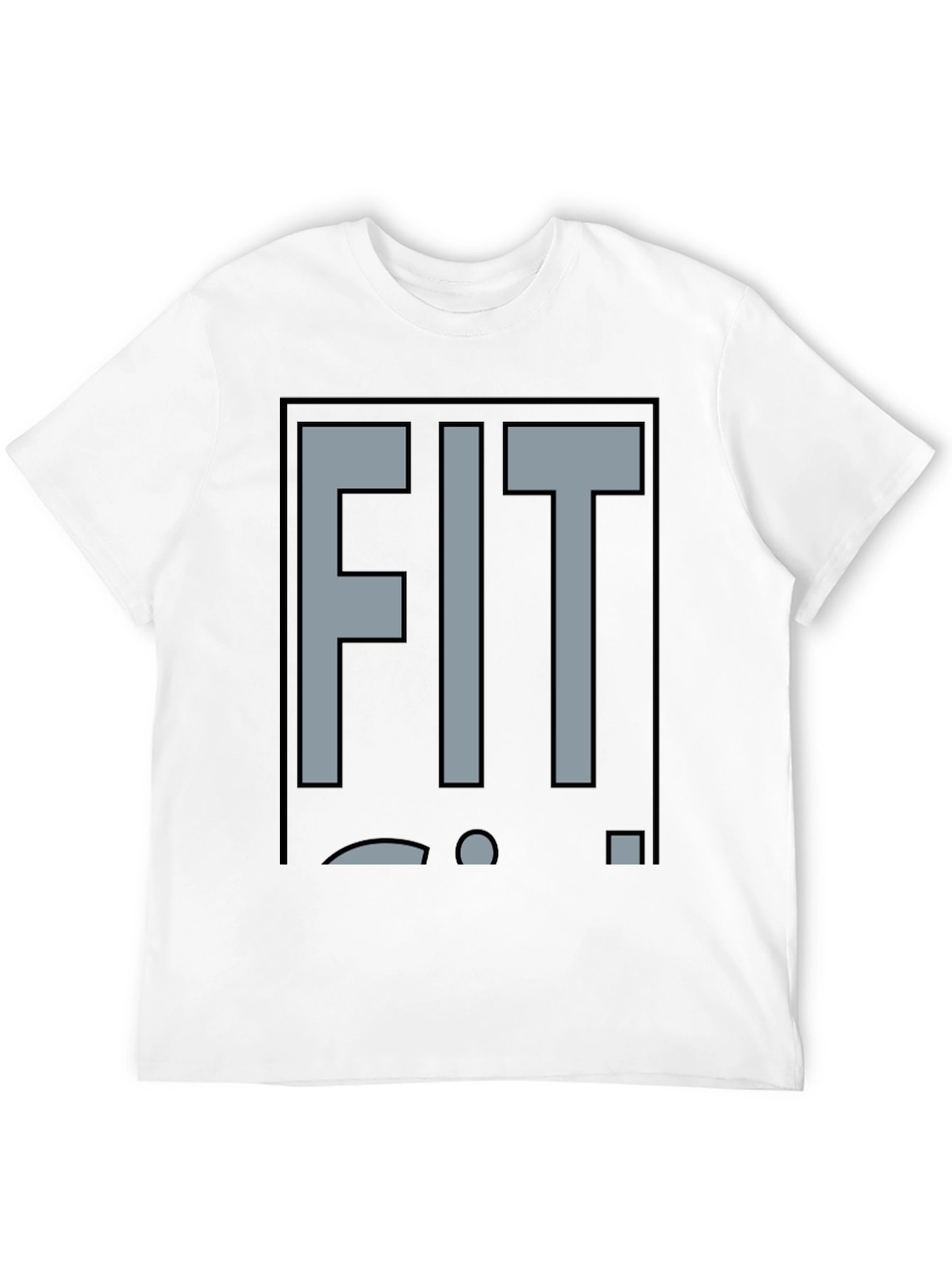 Black FIT Graphic Tee - Black Cotton Blend view 12