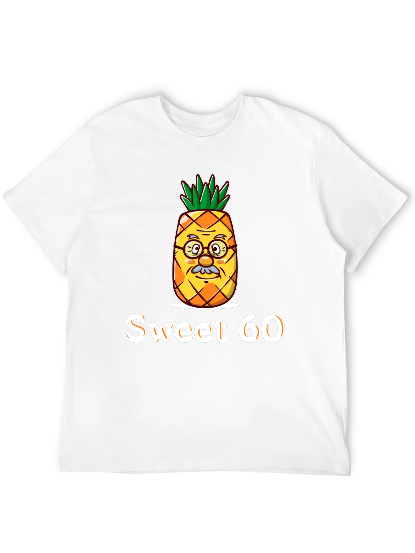 Black Sweet 60 Pineapple Graphic Tee - Unisex view 12
