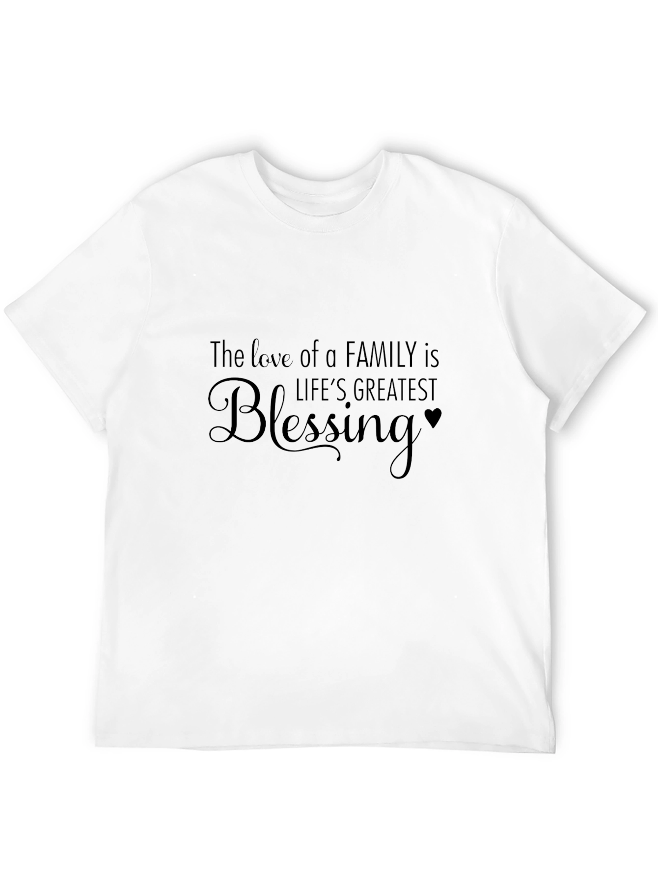 Black Family Love Blessing T-Shirt - Men's Black Crew Neck Tee view 12
