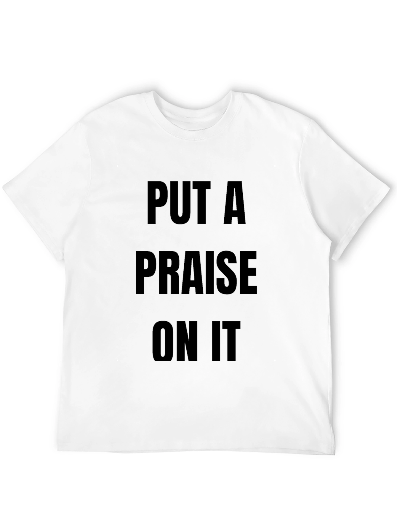 Black Put A Praise On It Black Graphic T-Shirt view 12