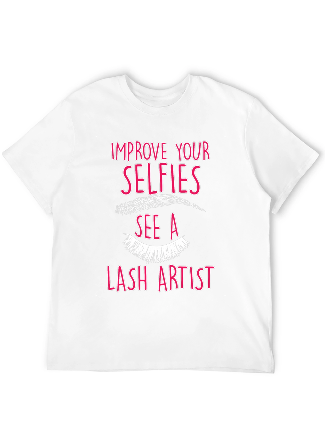 Black Selfie Lash Artist Graphic Tee - Black view 12