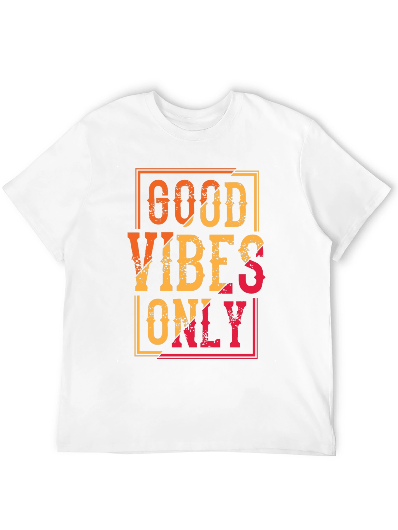 Black Good Vibes Only Graphic Tee - Black Casual T-Shirt view 12