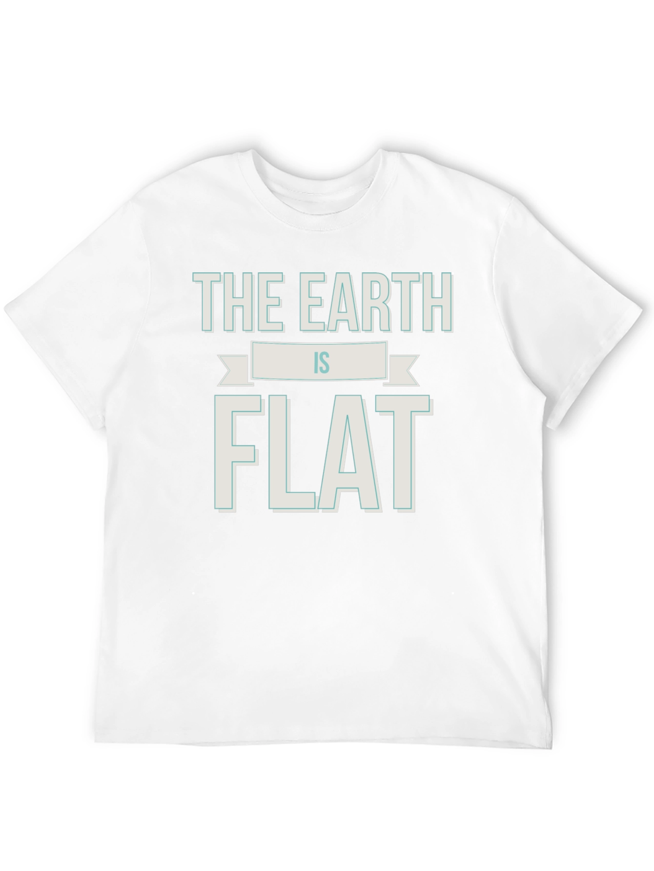 Black Flat Earth T-Shirt - Funny Conspiracy Theory Tee view 12
