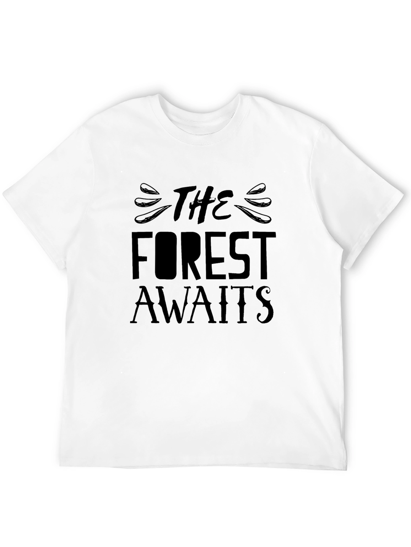 Black The Forest Awaits Black T-Shirt view 12