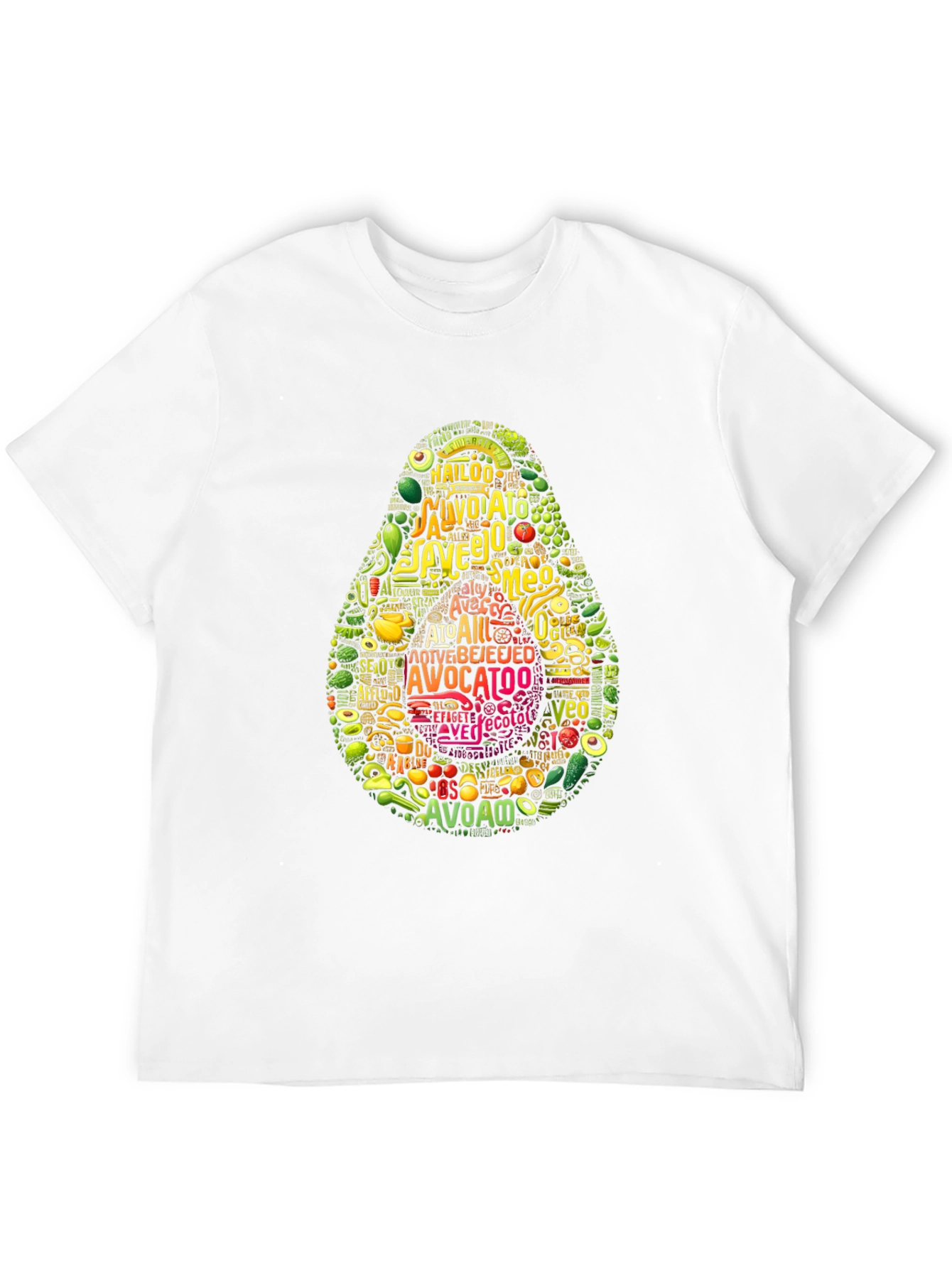 Black Avocado Typography Graphic Print T-Shirt view 12