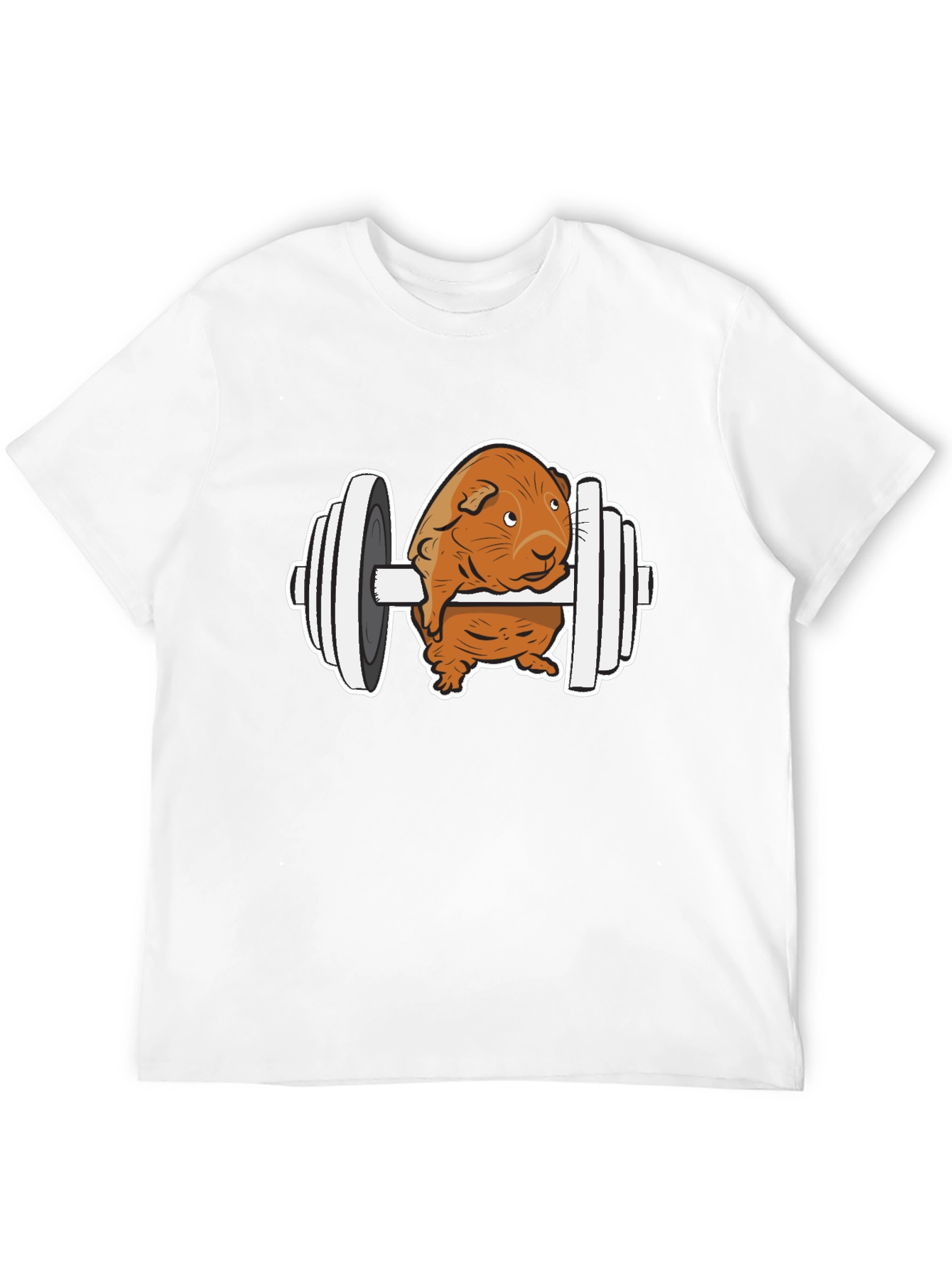 Black Guinea Pig Gym T-Shirt - Funny Workout Tee view 12