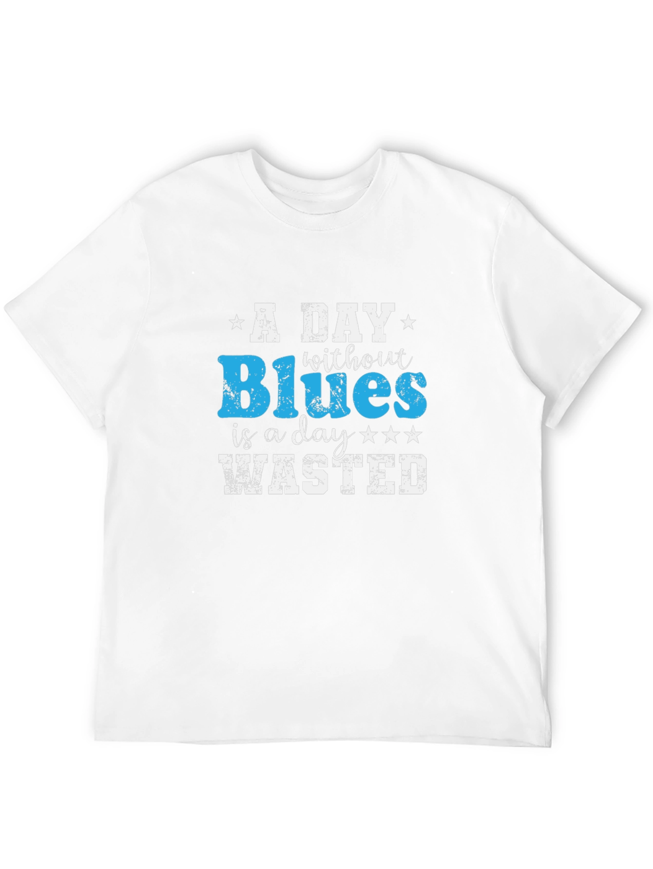 Black Blues Music Lover T-Shirt - A Day Without Blues view 12
