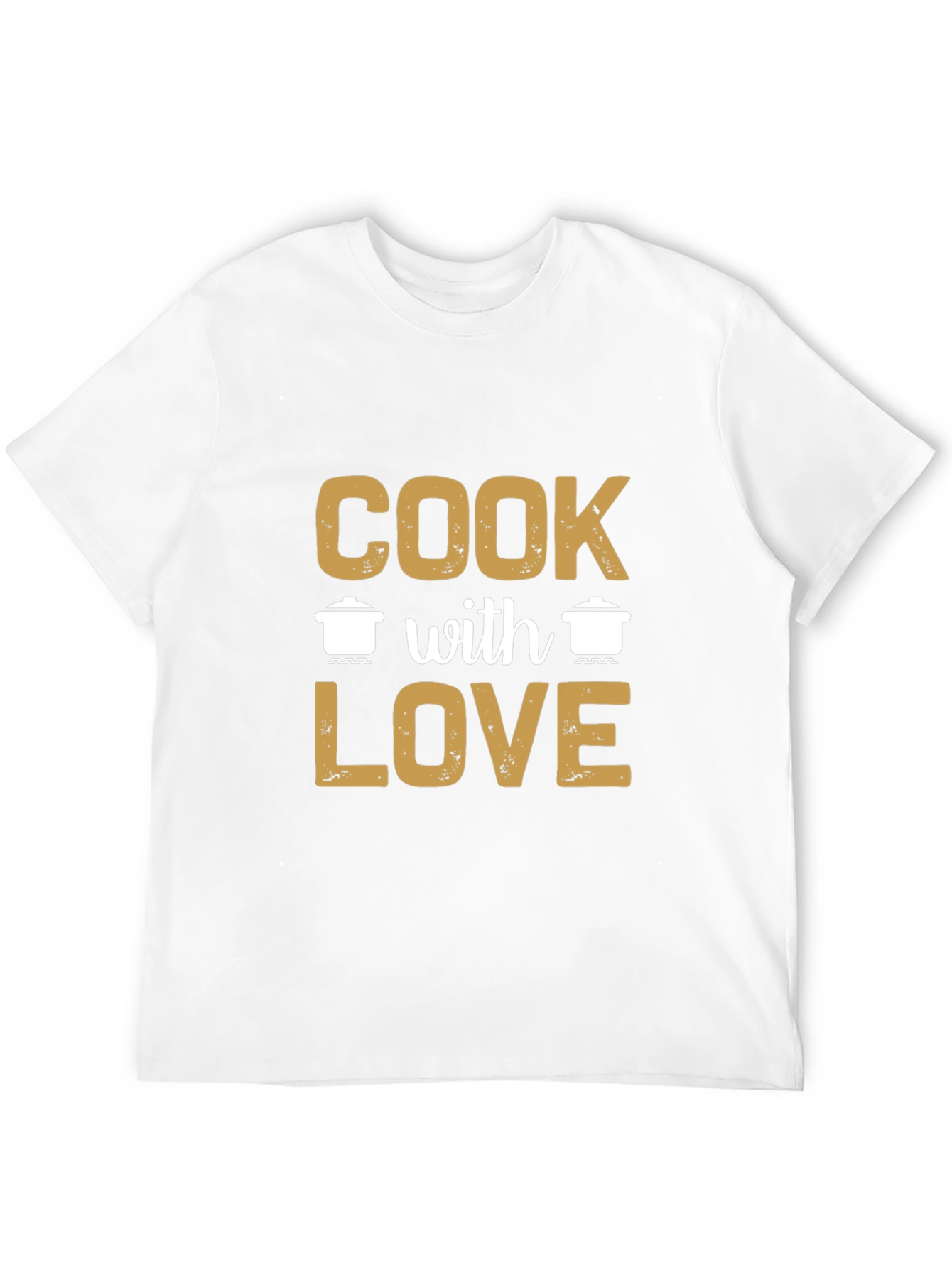 Cook With Love Graphic Tee - Black Casual Shirt - 12