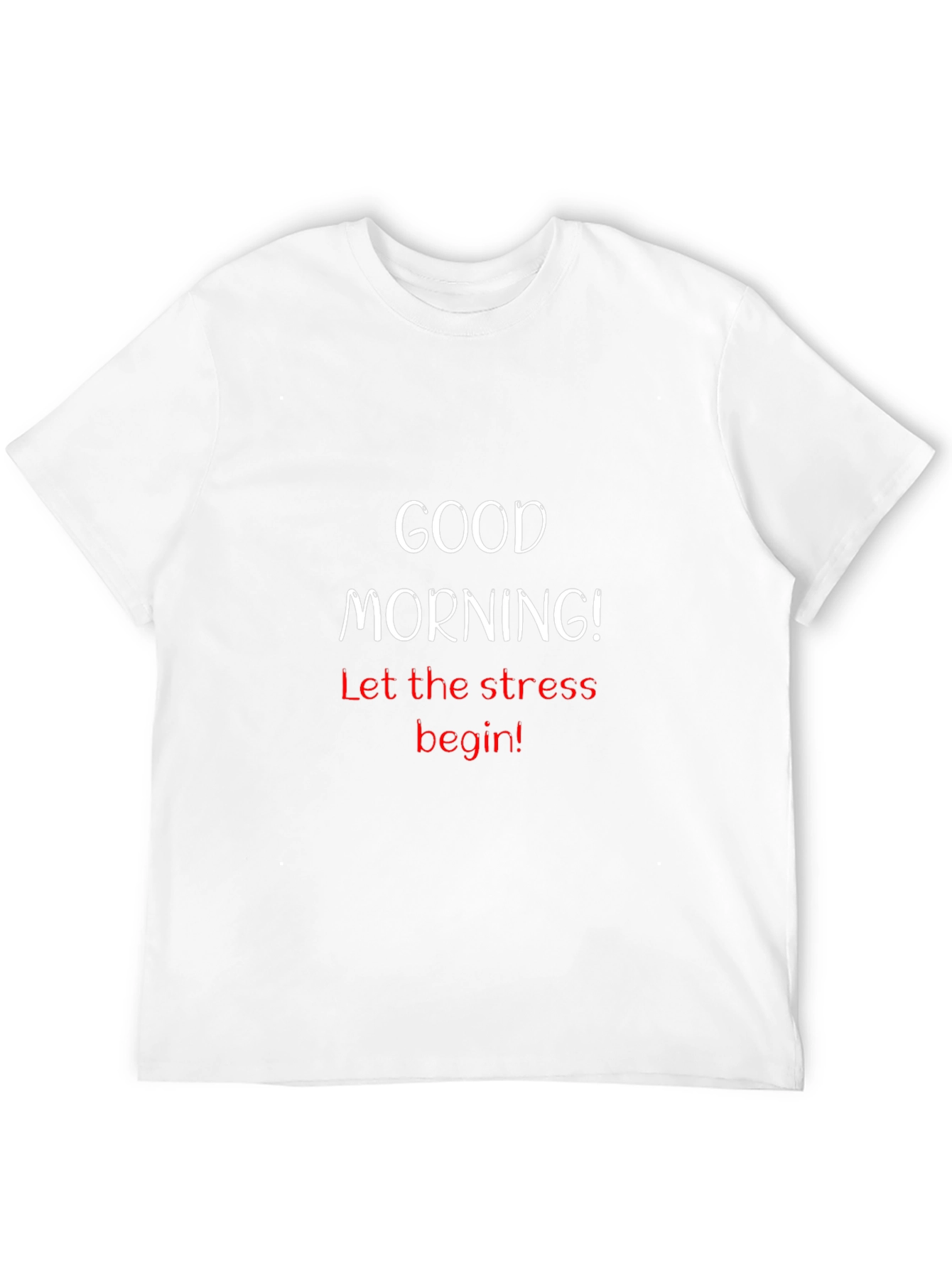 Black Good Morning Stress T-Shirt view 12