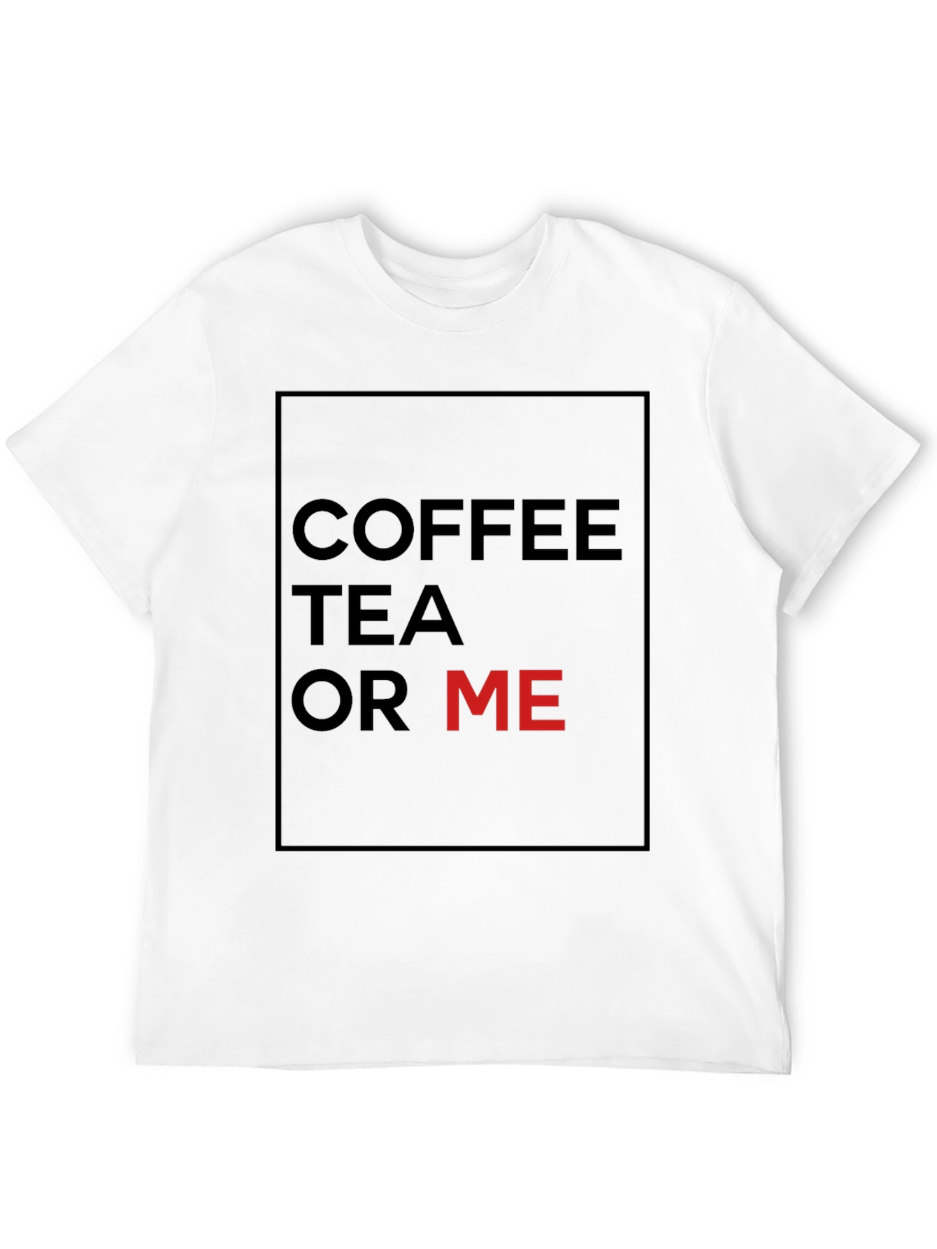 Black Coffee Tea or Me Graphic Tee - Black Cotton Blend view 12
