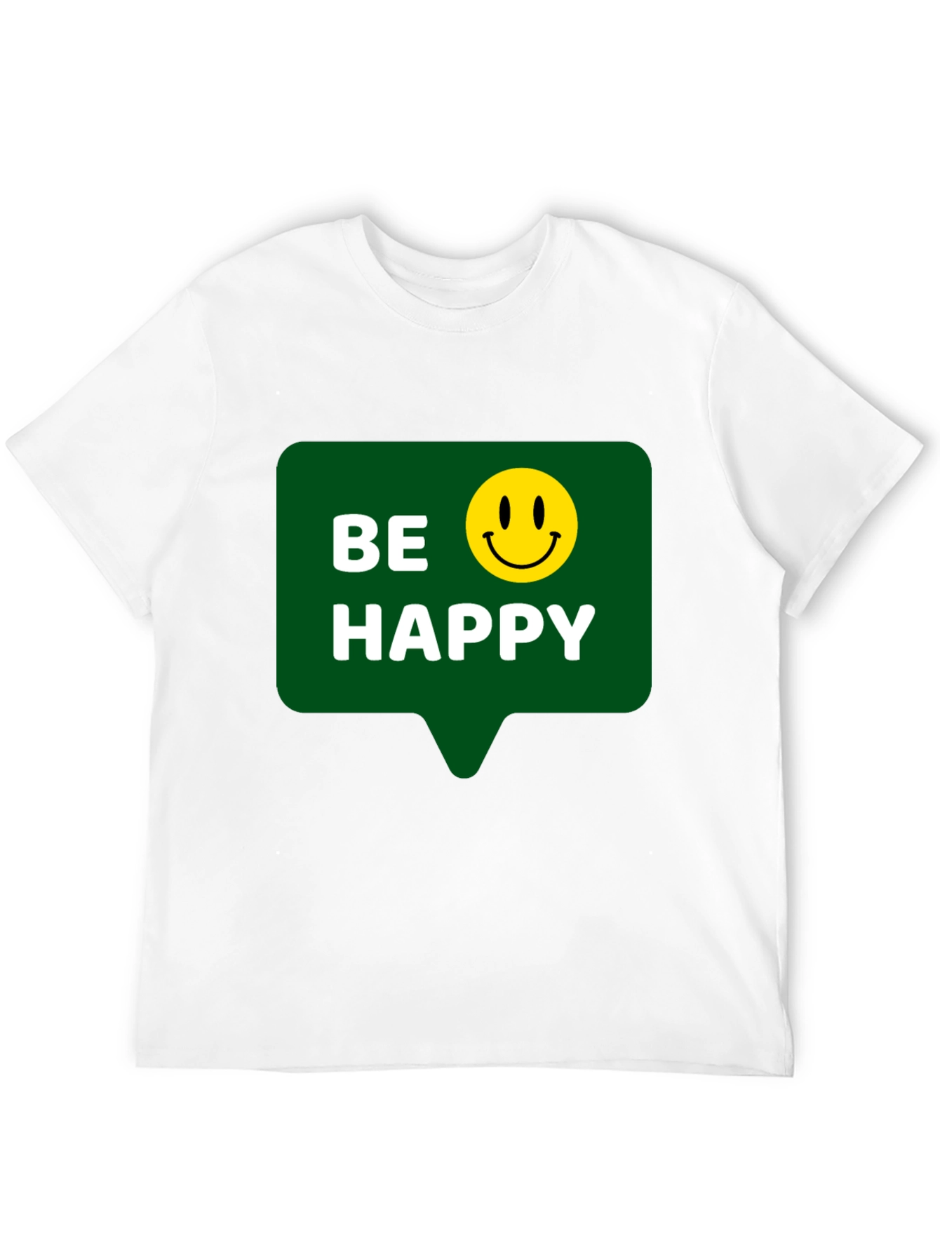 Black Be Happy T-Shirt - Positive Vibes - Everyday Wear view 12
