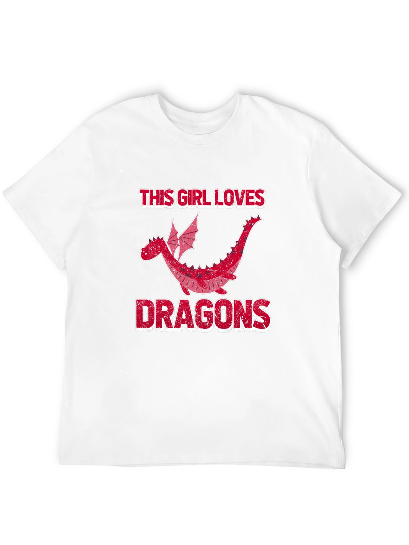 Black This Girl Loves Dragons T-Shirt - Black Graphic Tee view 12