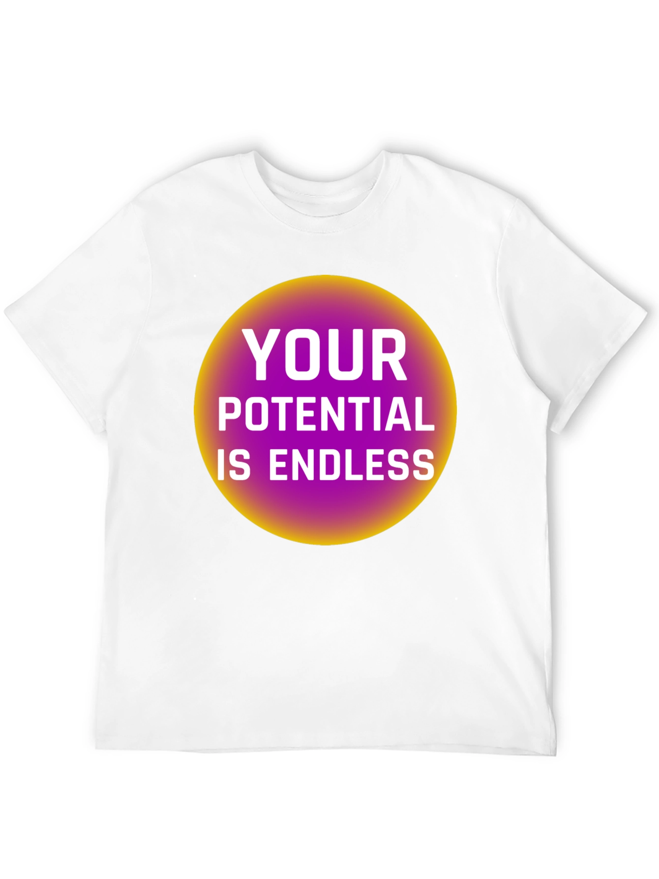 Black Endless Potential Graphic Tee - Black Cotton T-Shirt view 12