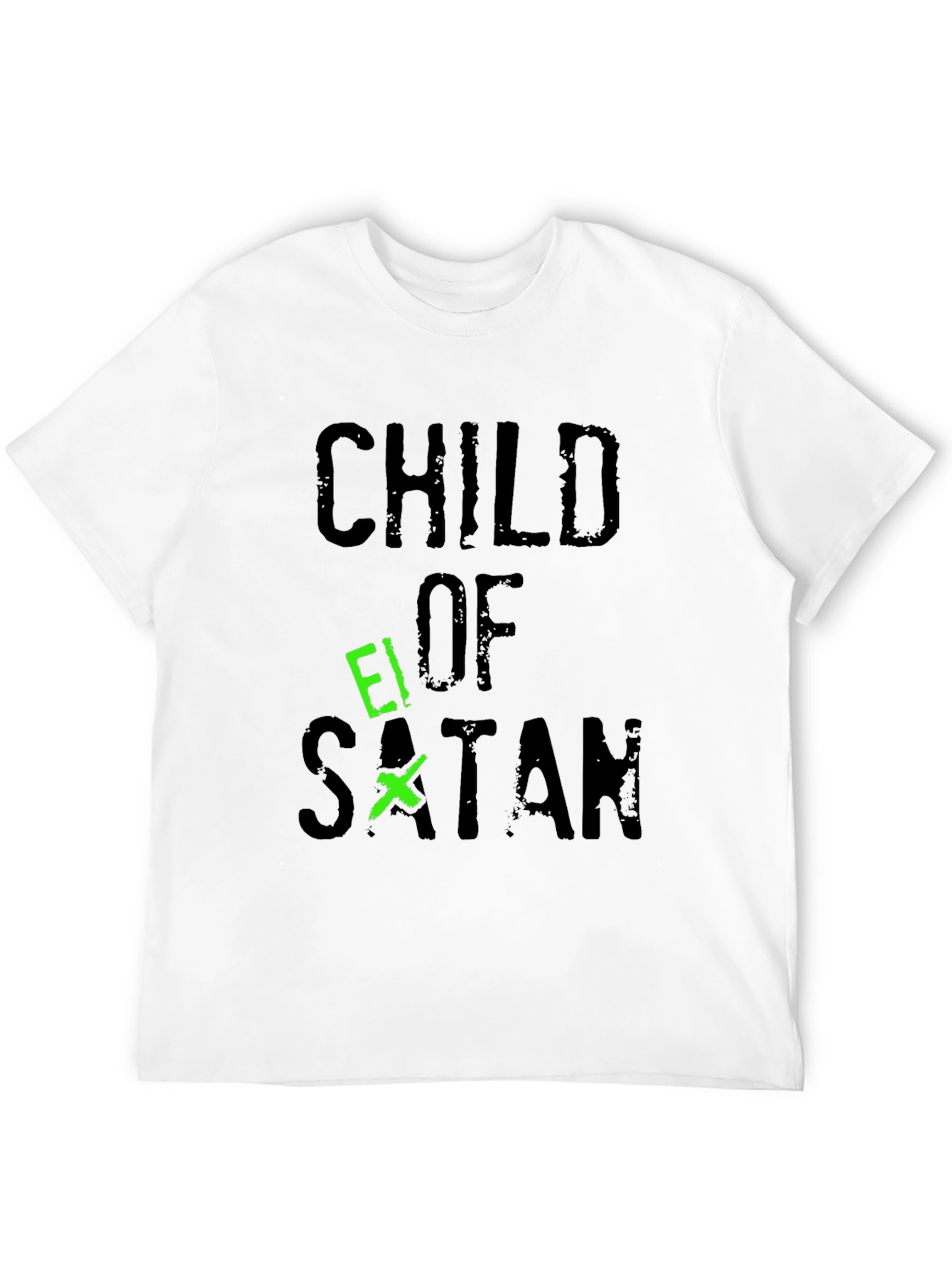Black Child of Satan T-Shirt - Grunge Graphic Tee view 12