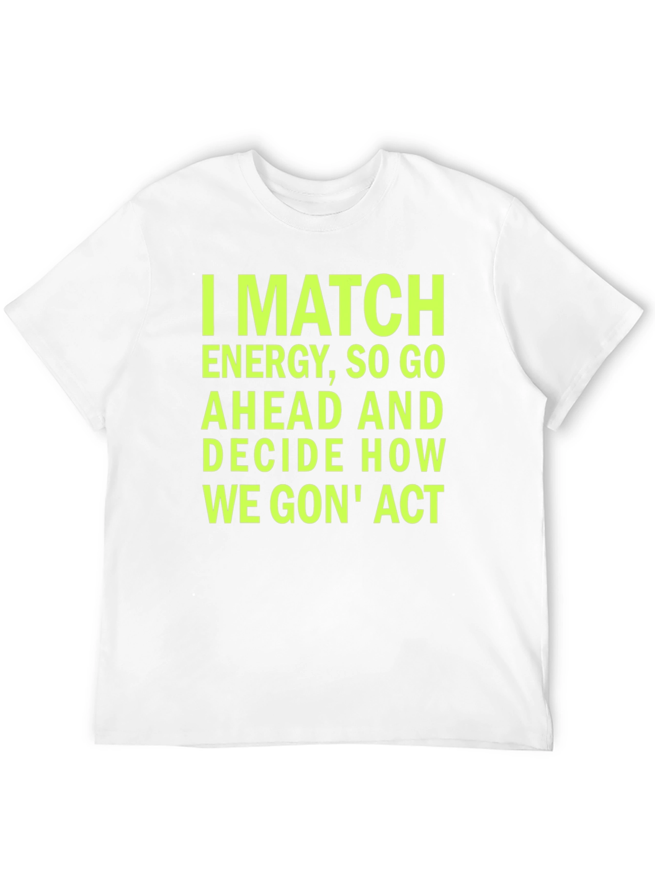 Black I MATCH ENERGY Graphic Tee - Black Cotton Blend T-Shirt view 12