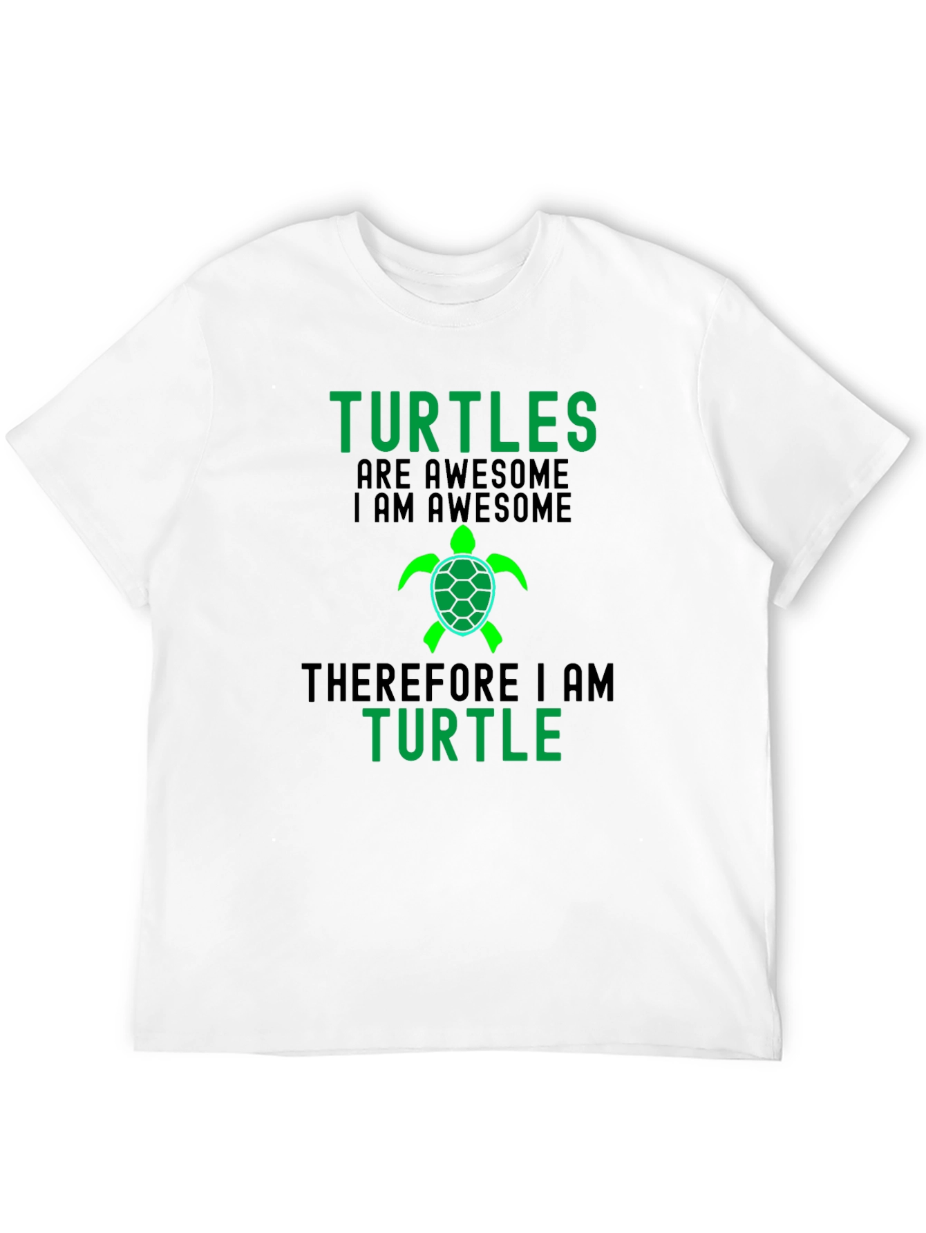 Black Turtles are Awesome Graphic Tee - Black view 12