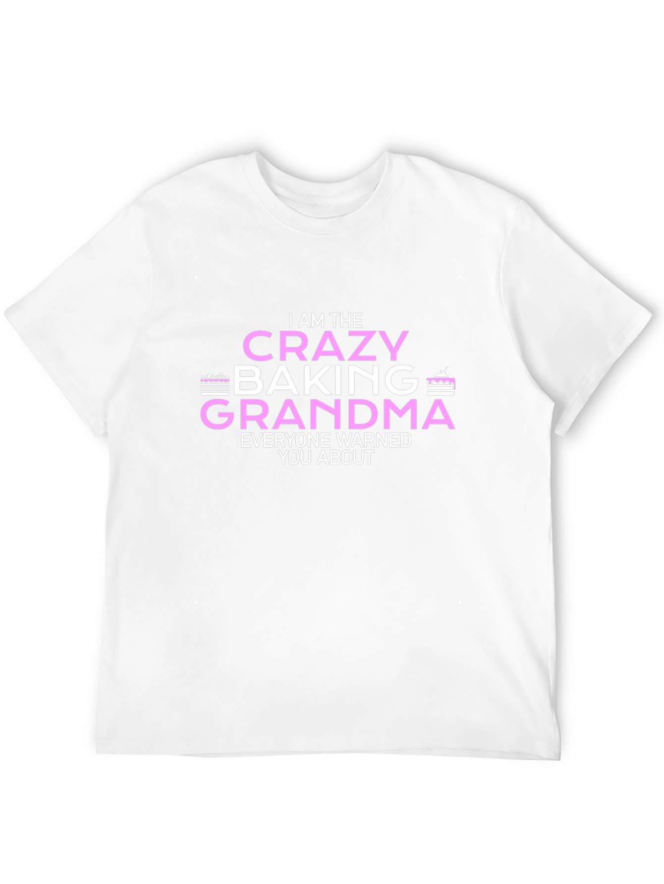 Black Crazy Baking Grandma T-Shirt Funny Graphic Tee view 12