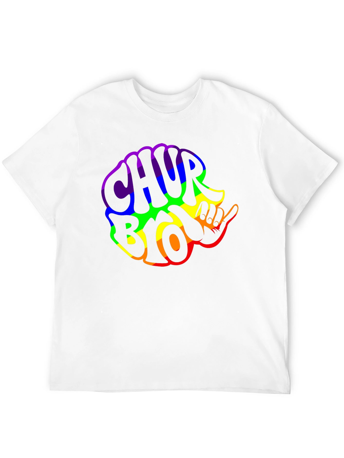 Black Rainbow Chub Bro T-Shirt - Black view 12