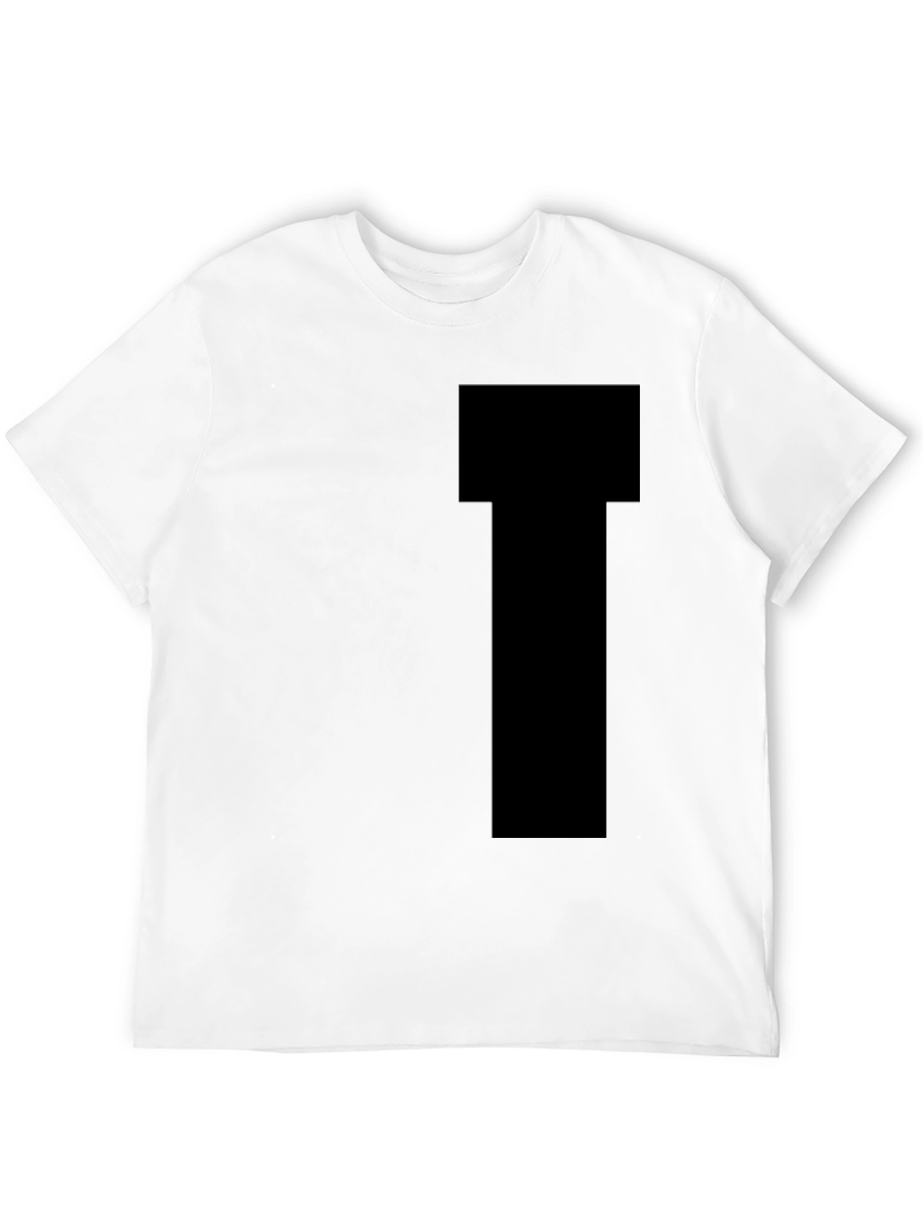 Black Men's Black Short Sleeve T-Shirt view 12