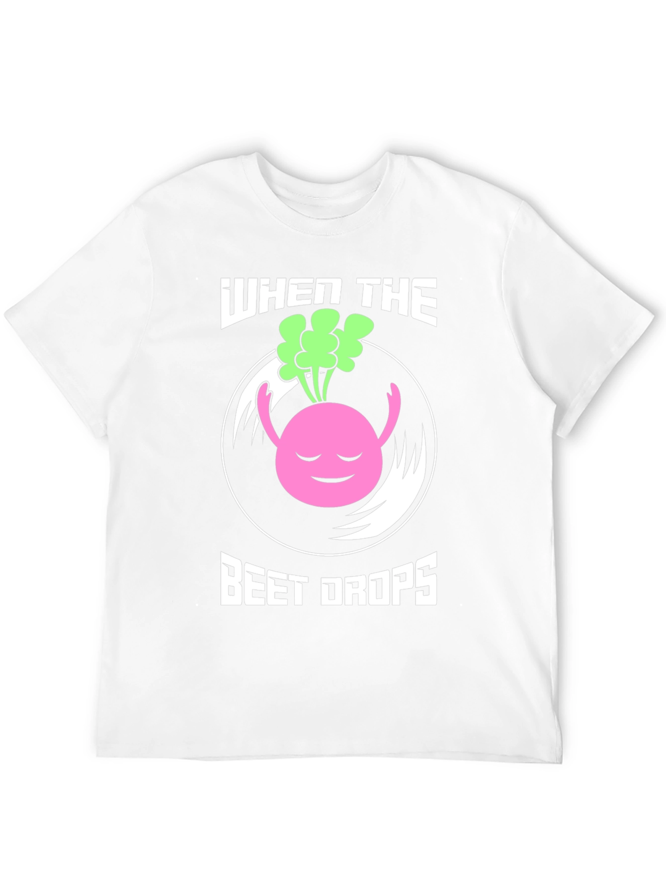 Black When the Beet Drops Funny Music T-Shirt view 12