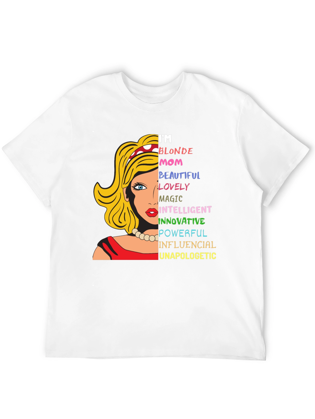 Black Blonde Mom Graphic Tee - Empowering Women's T-Shirt view 12