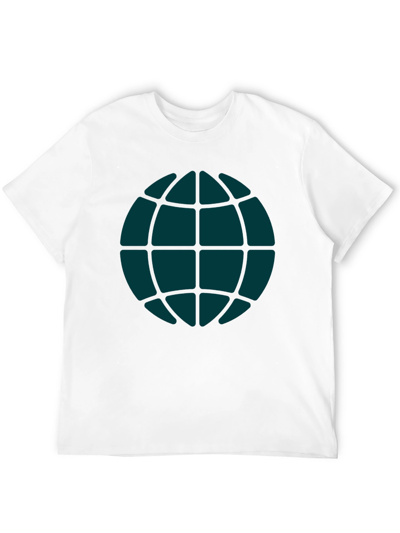 Black Globe Graphic Tee - Casual Black T-Shirt view 12