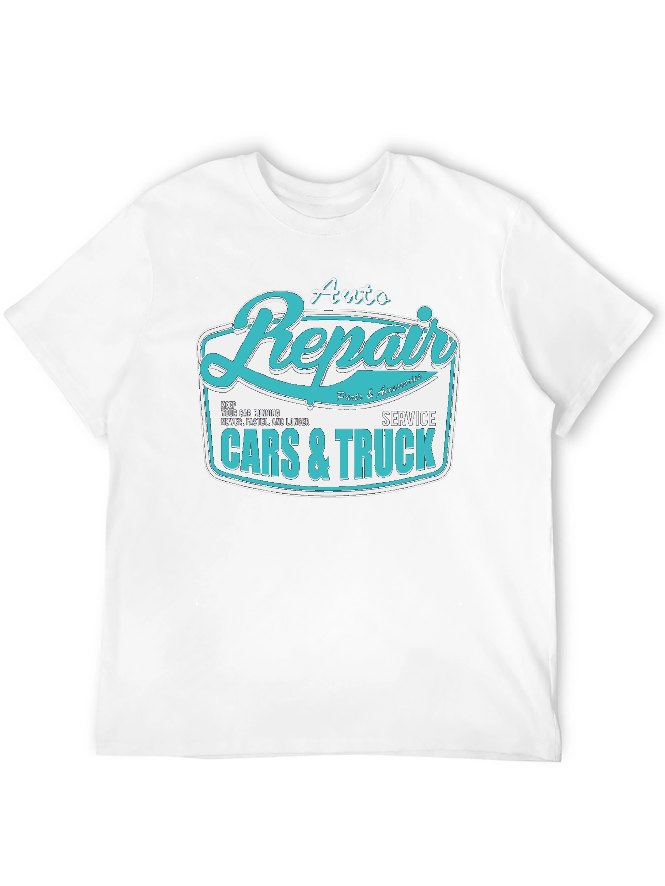 Black Auto Repair Cars & Truck Graphic T-Shirt view 12