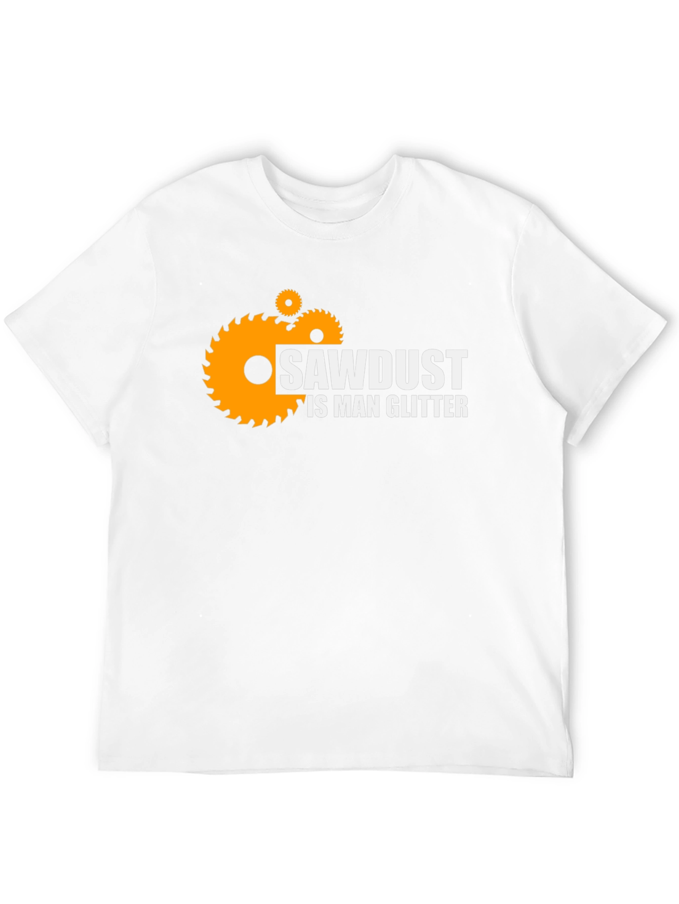 Black Sawdust is Man Glitter T-Shirt view 12