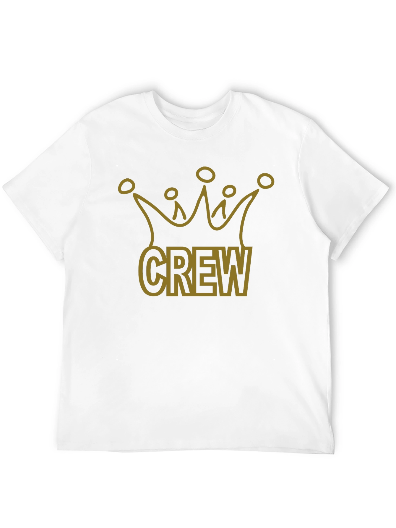 Black Crew Crown Graphic Tee - Stylish Men's Black T-Shirt view 12