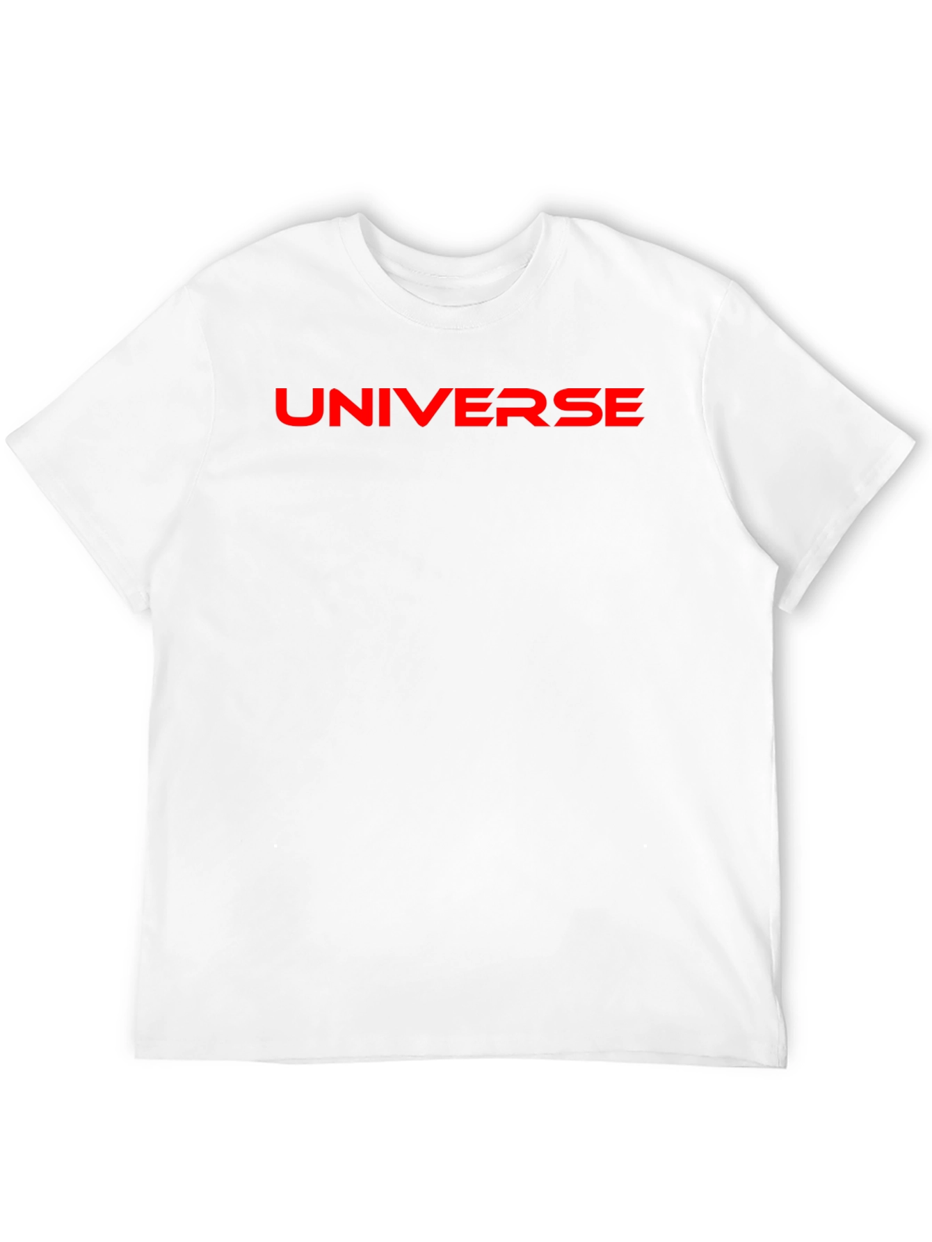 Universe Graphic T-Shirt - Bold Red Print on Black - 12