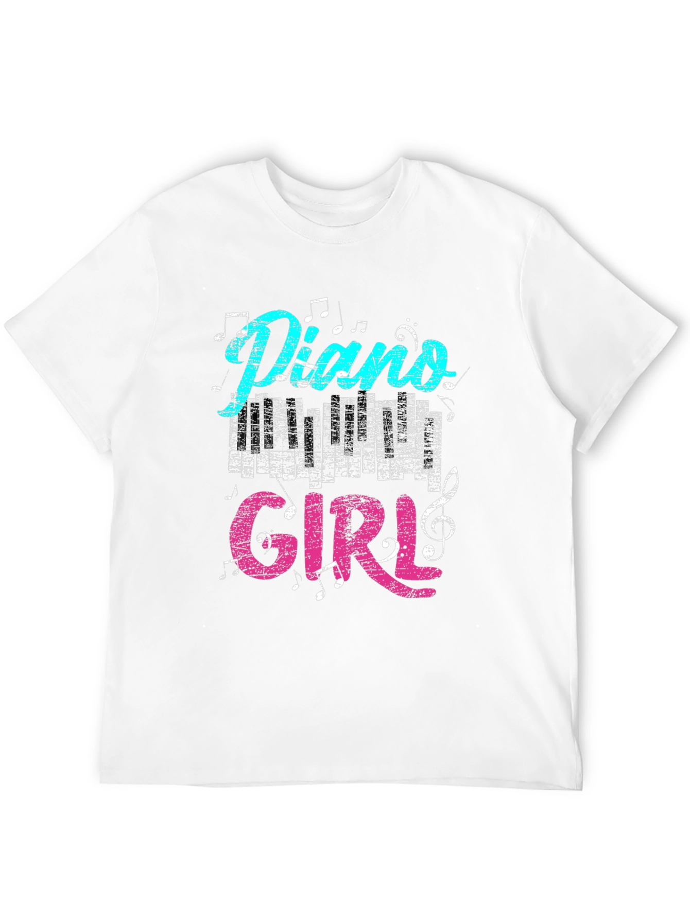 Black Piano Girl T-Shirt - Music Lover Tee view 12