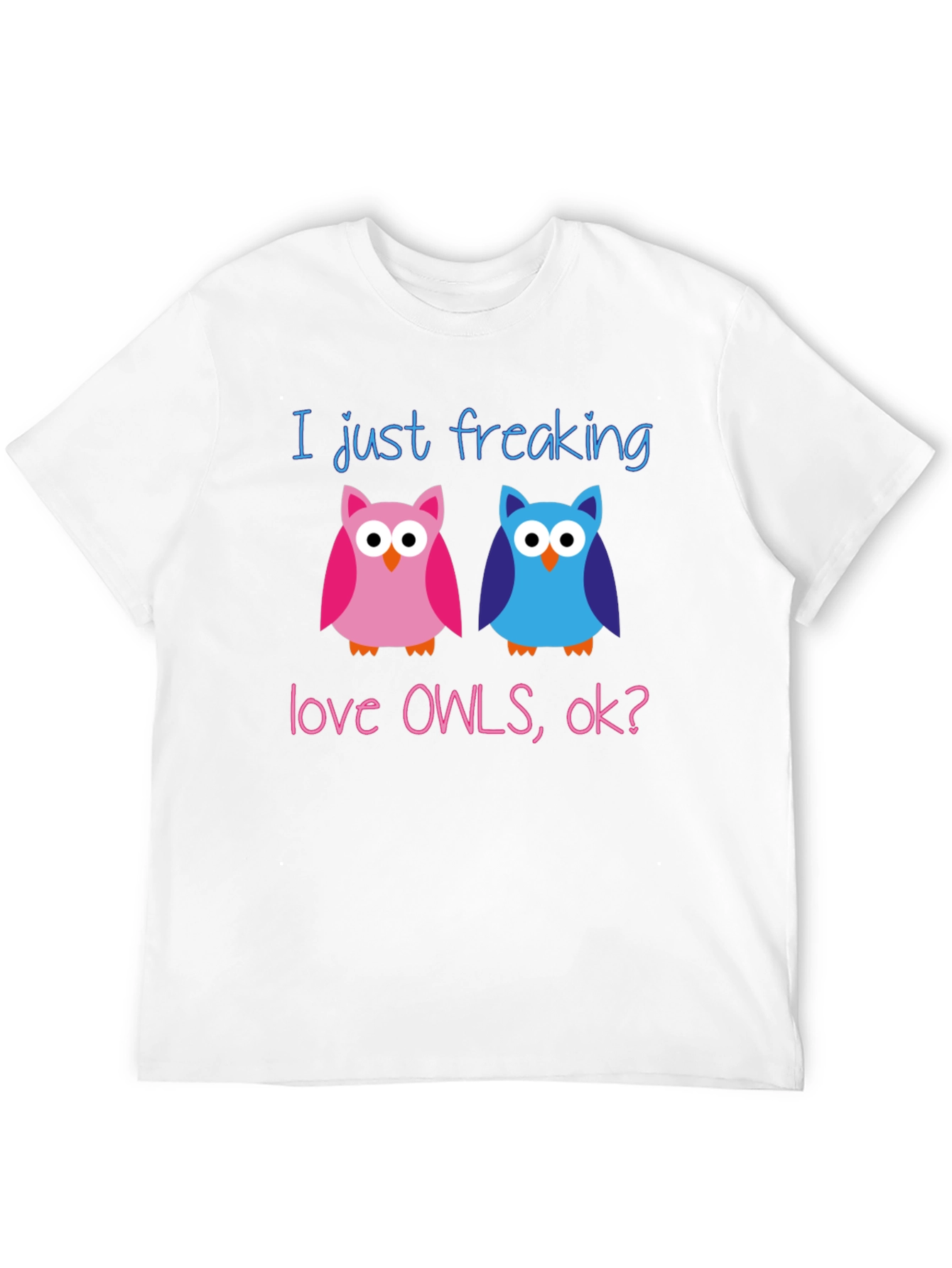 Black I Just Freaking Love Owls T-Shirt view 12
