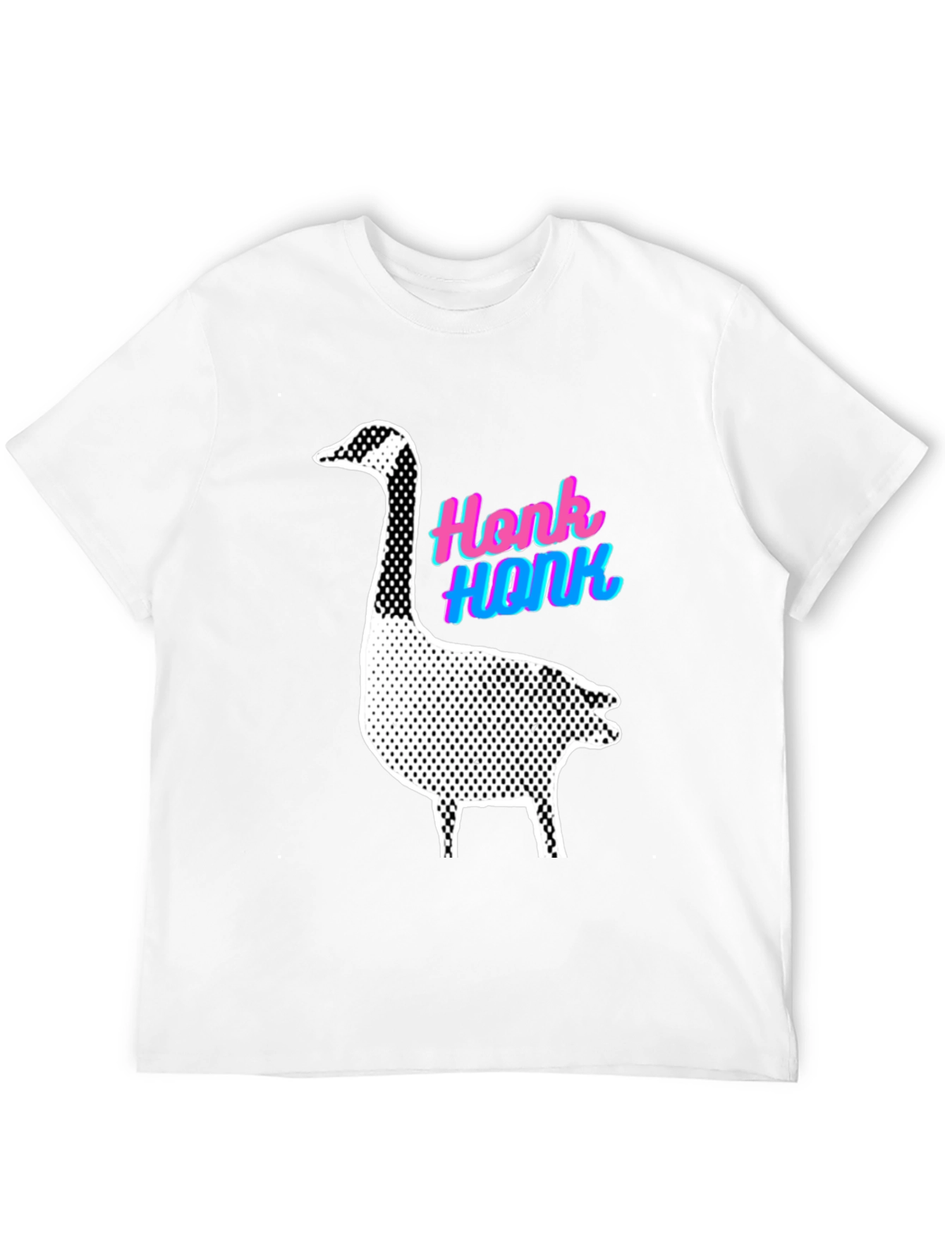 Black Honk Goose Black T-Shirt - Fun Animal Graphic Tee view 12