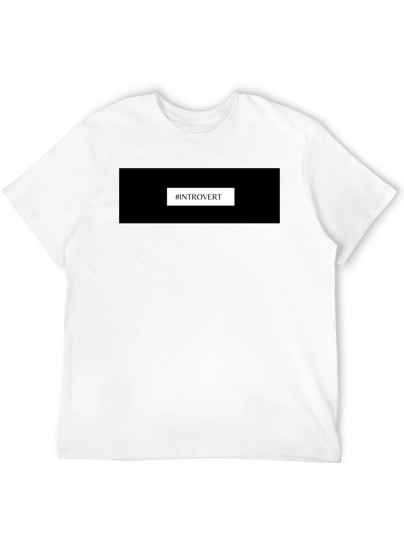 Black Introvert T-Shirt - Black, Comfortable Fit view 12