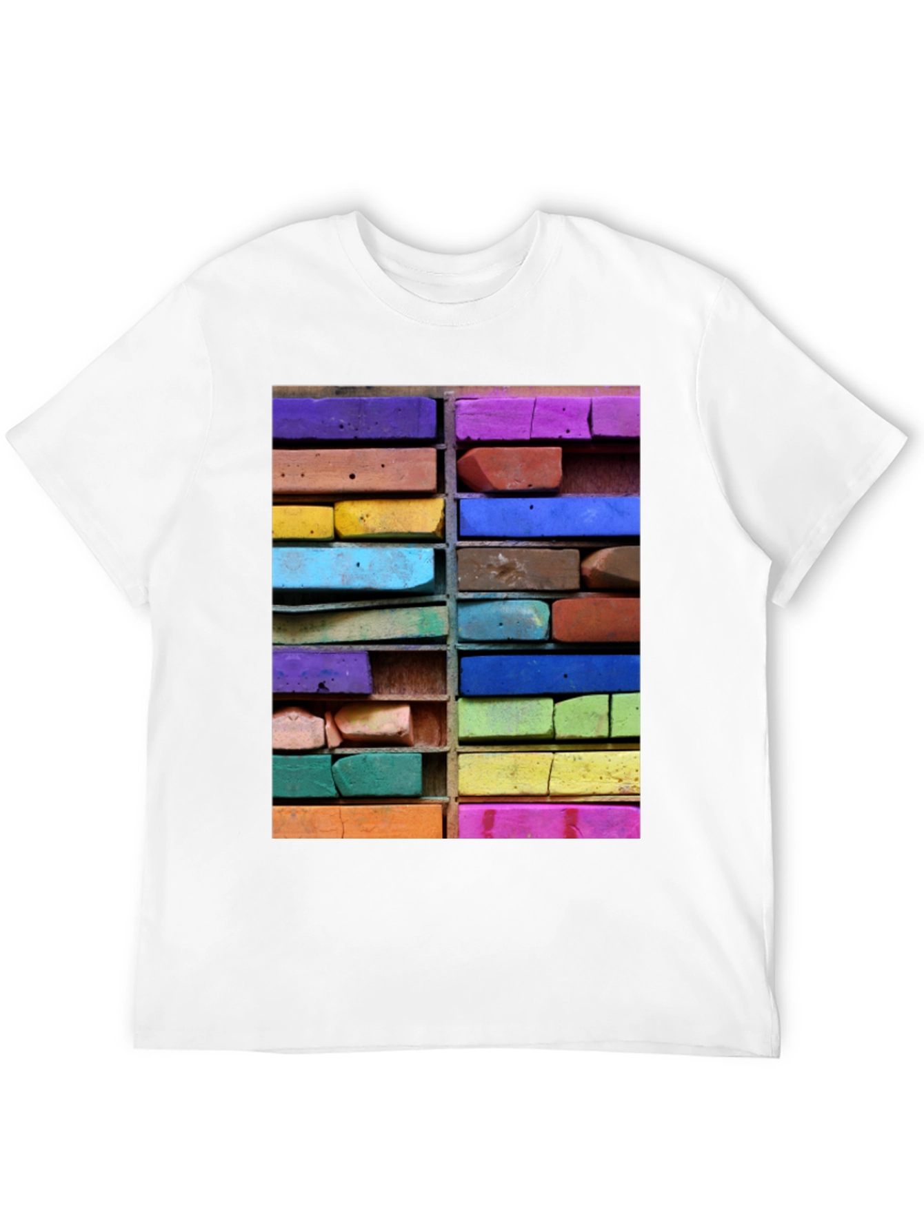 Black Artistic Pastels T-Shirt view 12