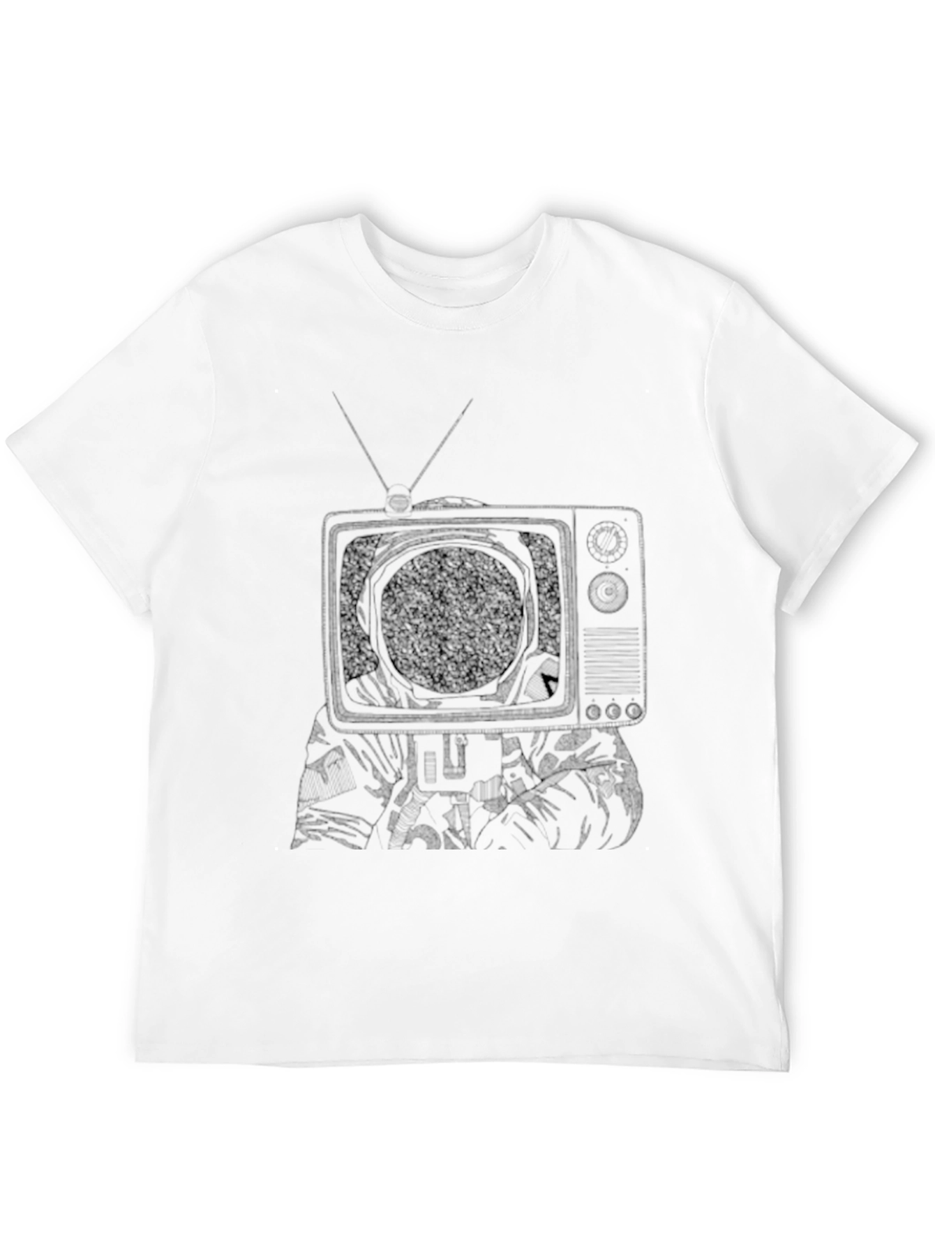 Black Retro TV Head Graphic Tee - Cool & Unique Design view 12